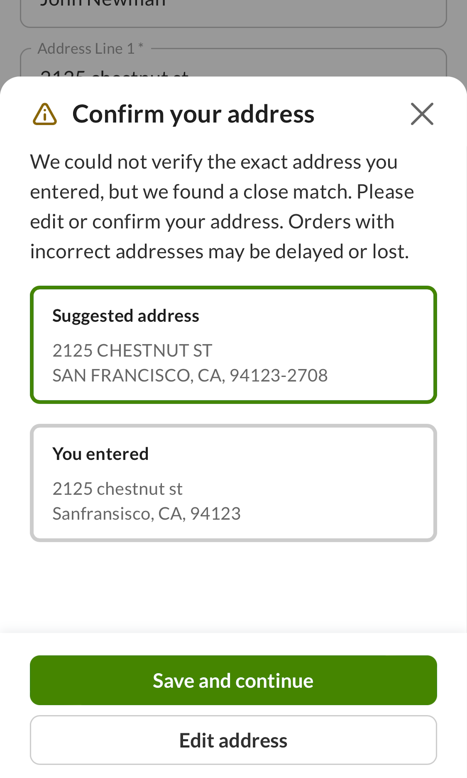 171 ‘Address Validator’ Design Examples – Baymard Institute