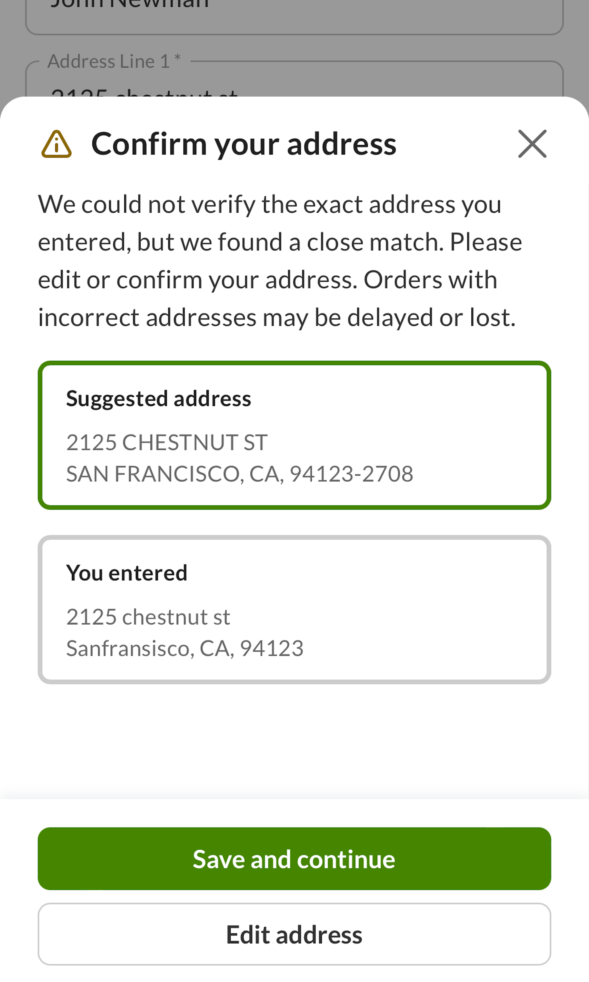 171 ‘Address Validator’ Design Examples – Baymard Institute