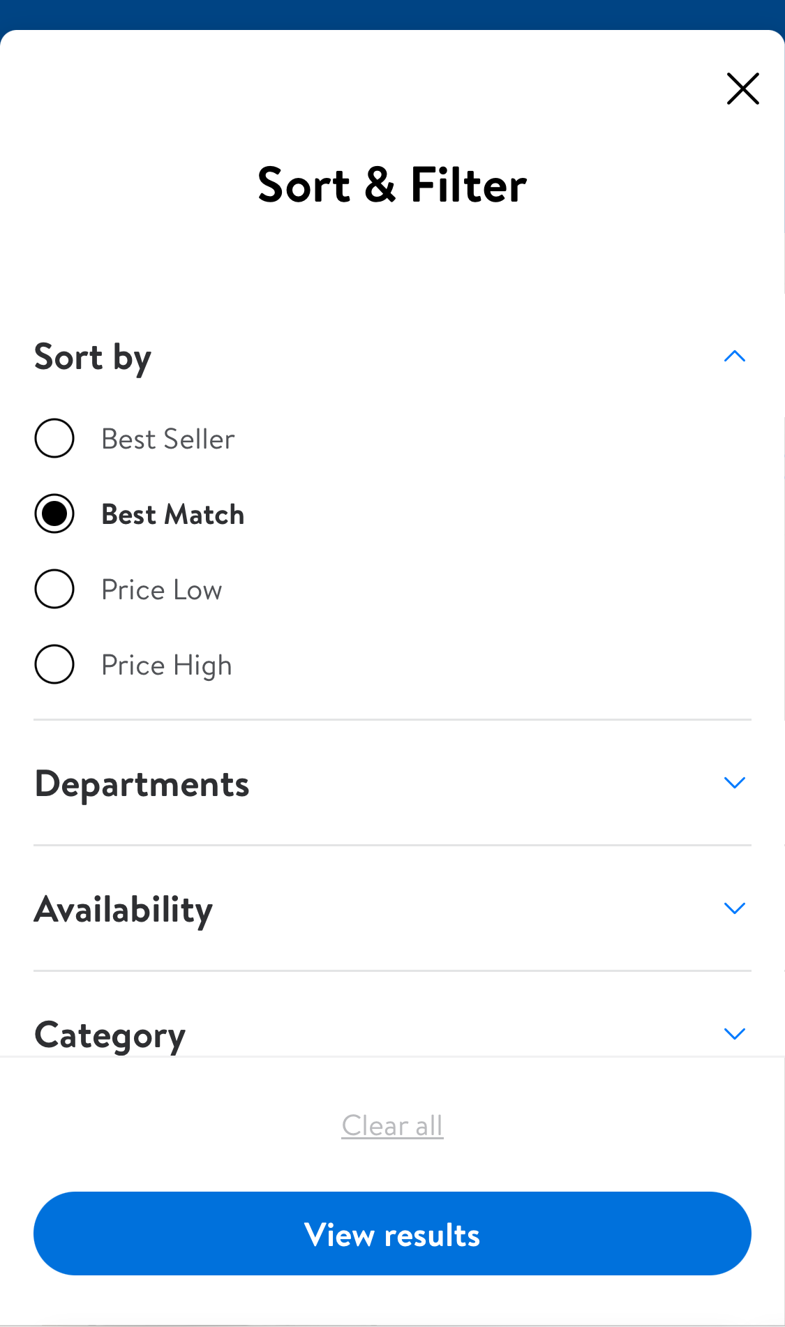 Mobile screenshot of Walmart
