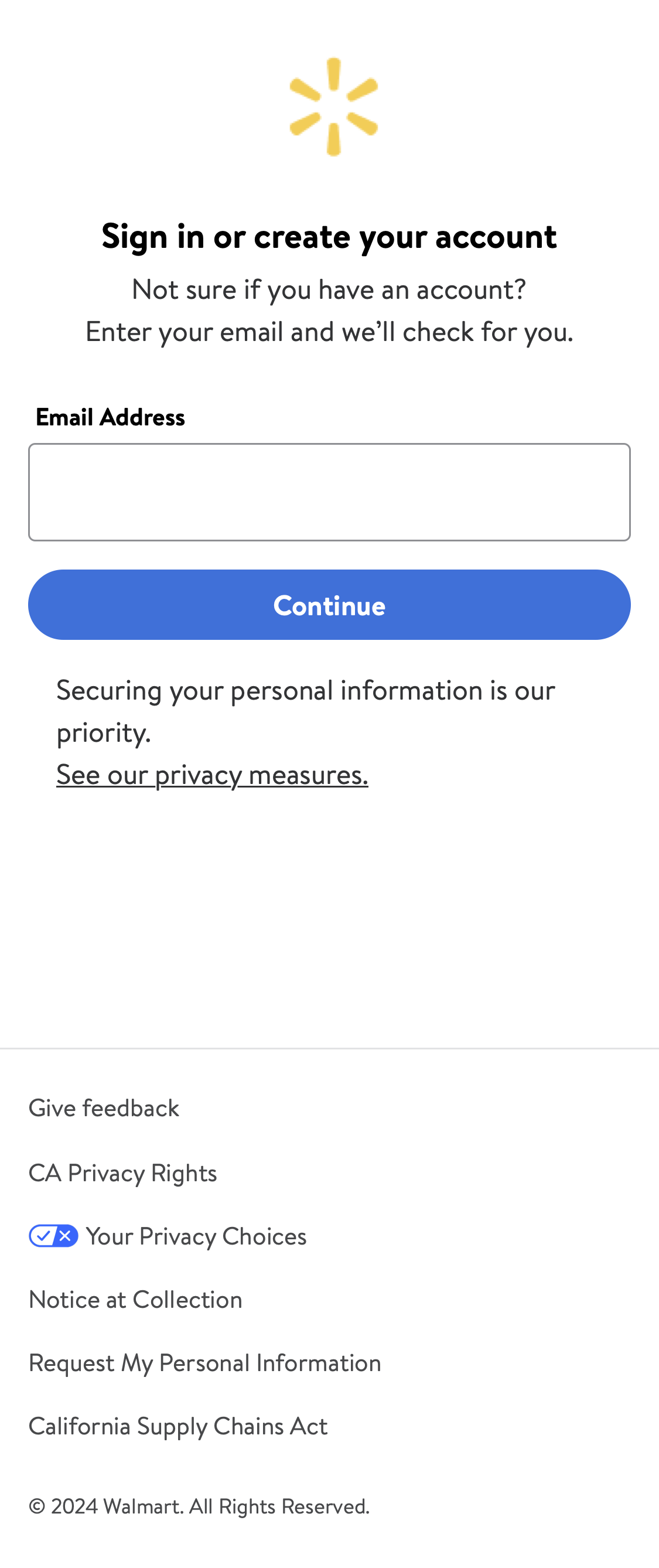 Mobile screenshot of Walmart