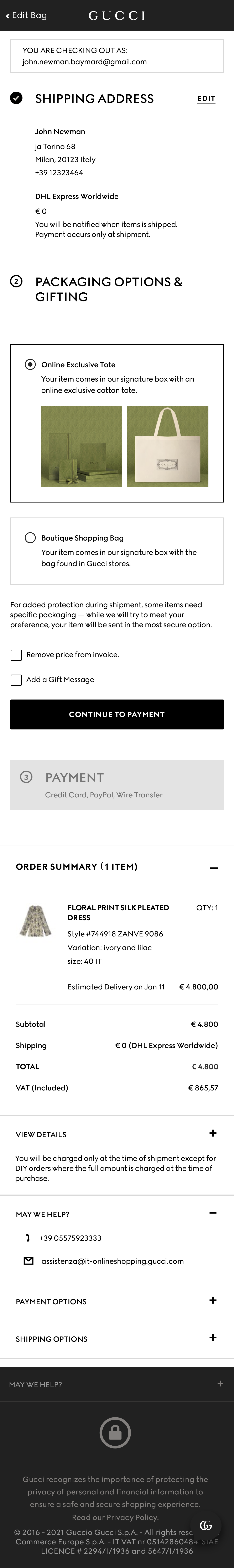 Mobile screenshot of Gucci