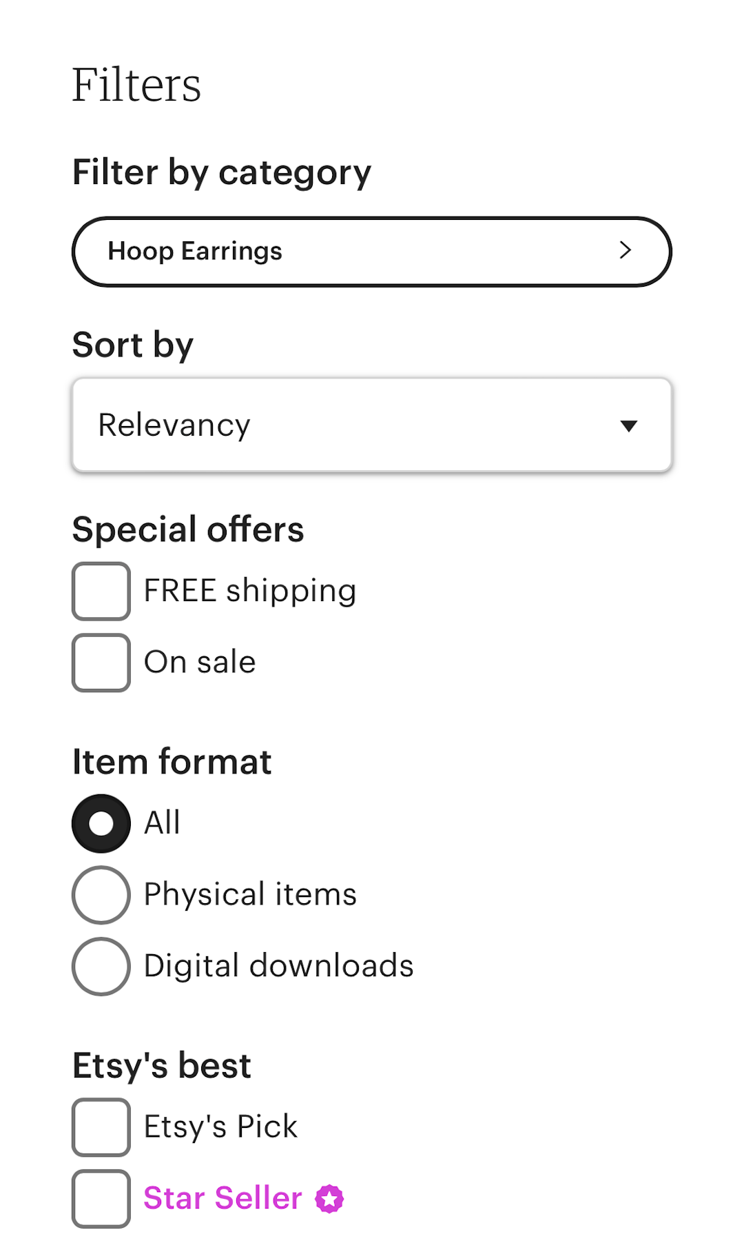 282 Mobile ‘Filtering Options’ Examples – Baymard Institute