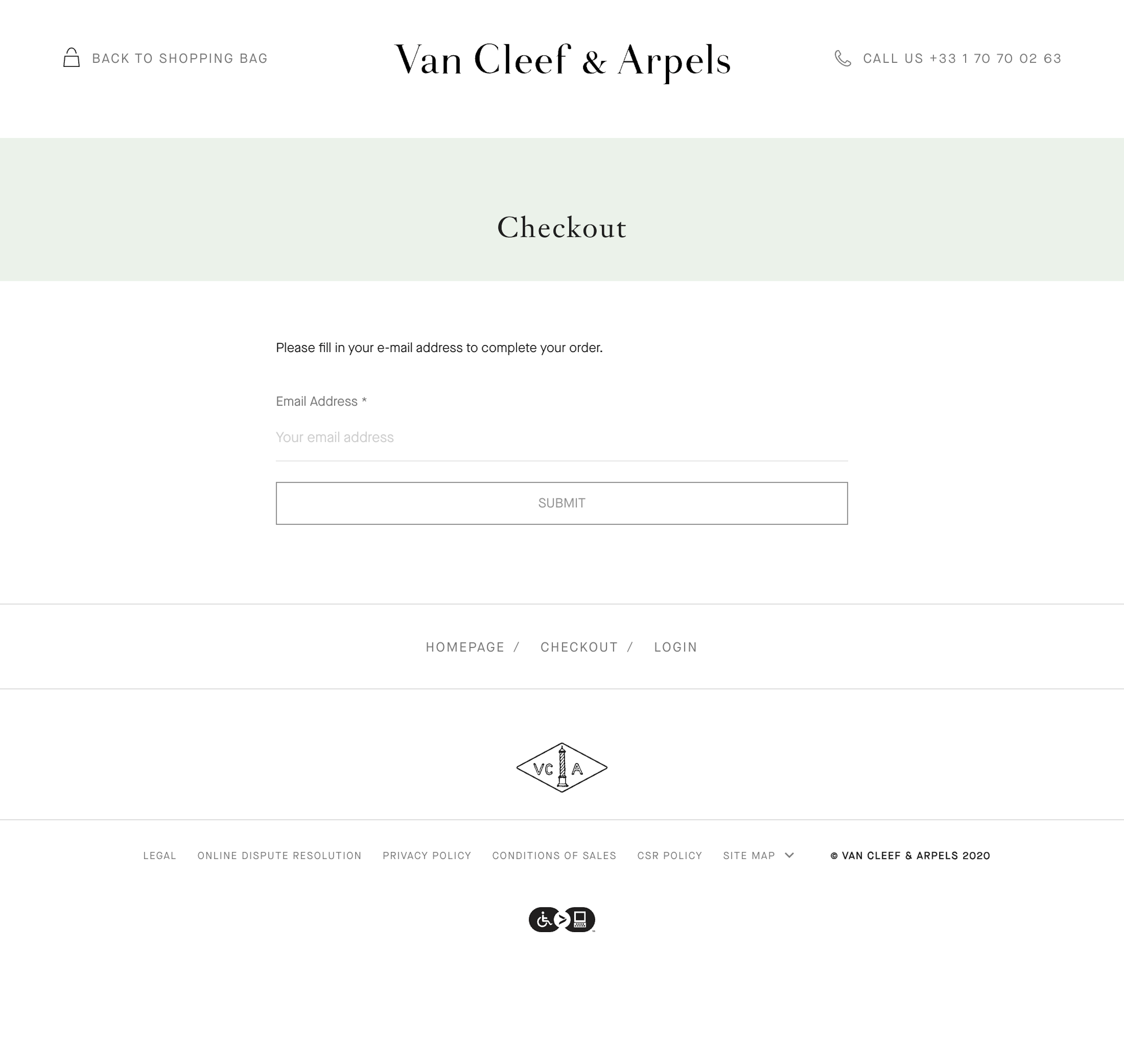 Desktop screenshot of Van Cleef & Arpels