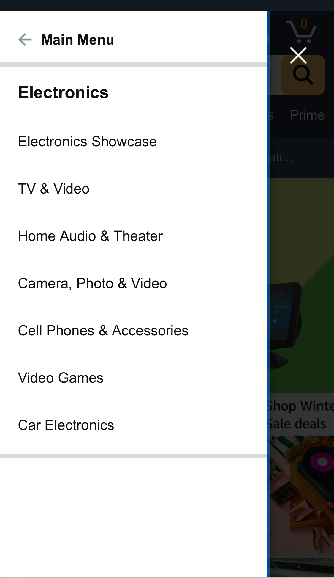 Mobile screenshot of Amazon
