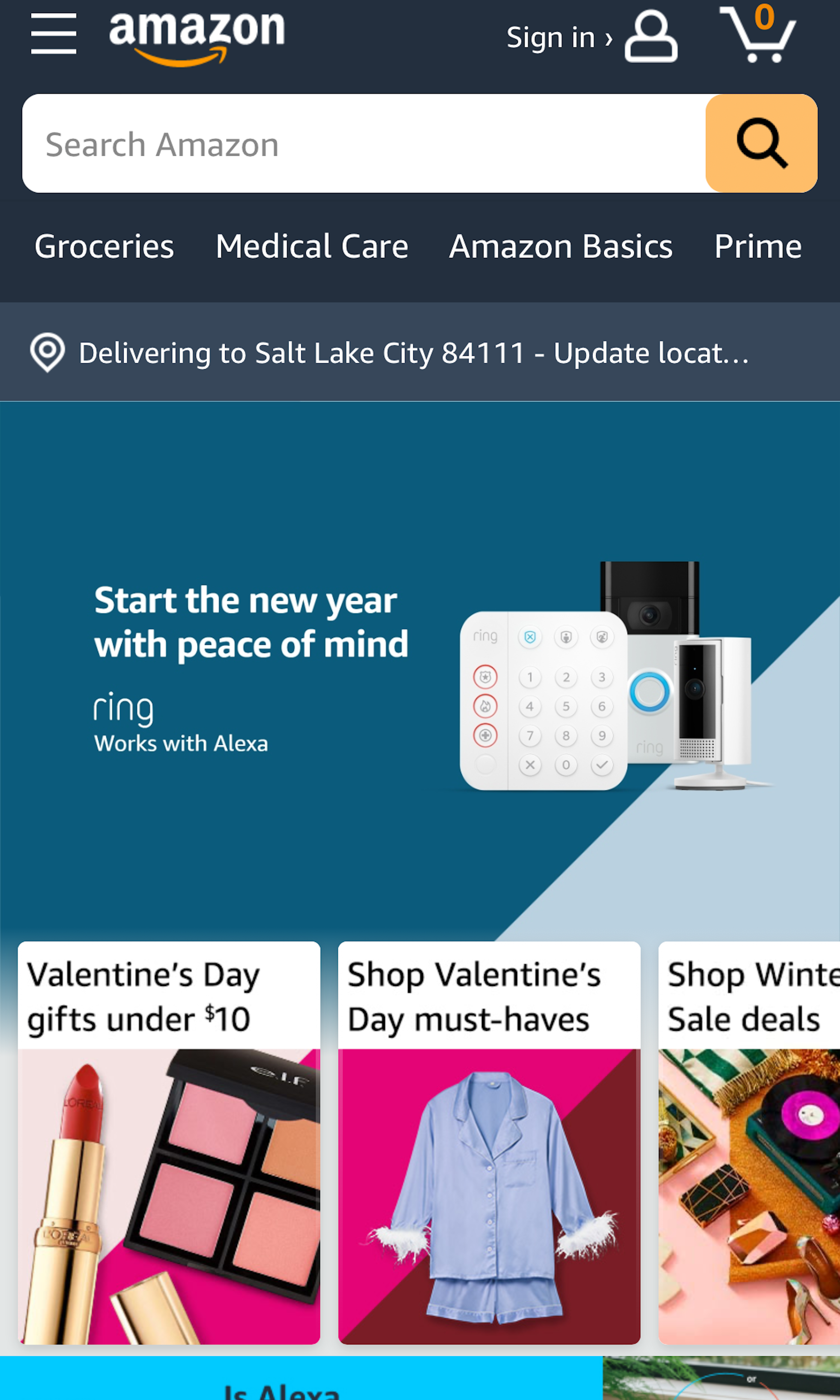 Mobile screenshot of Amazon
