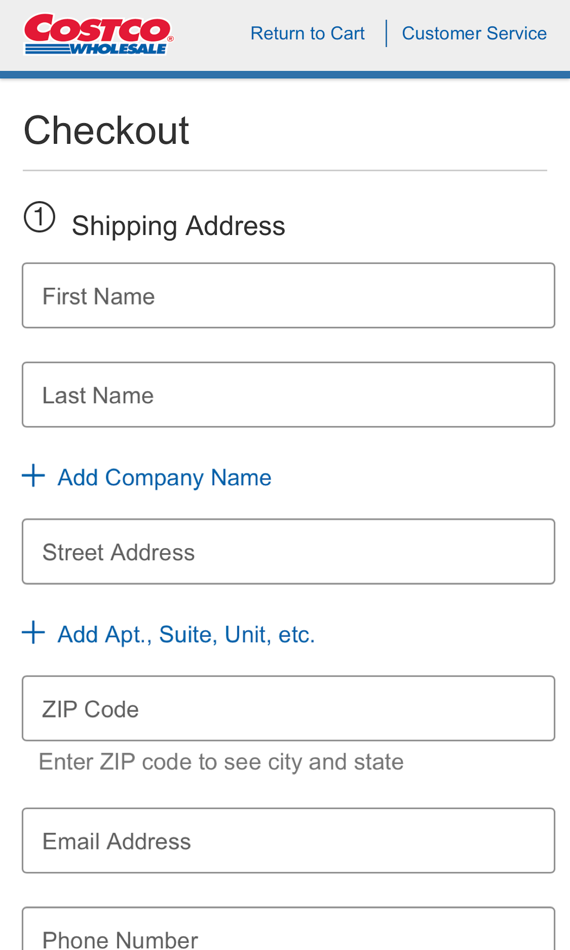 861 ‘Customer Info & Address’ Design Examples – Baymard Institute