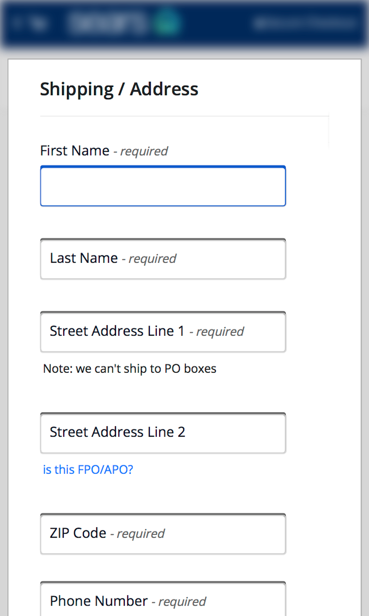 871 ‘Customer Info & Address’ Design Examples – Baymard Institute