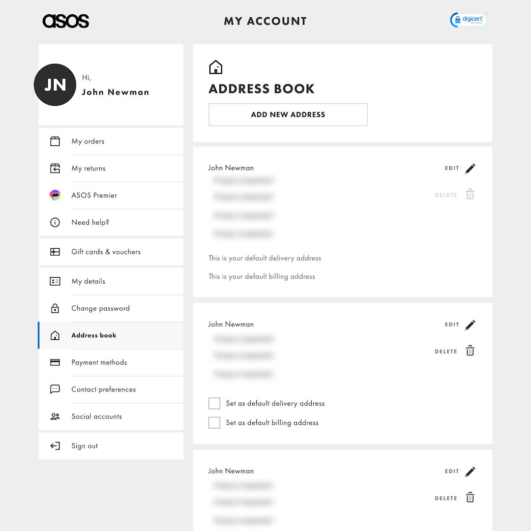 428 ‘Address Book’ Design Examples – Baymard Institute