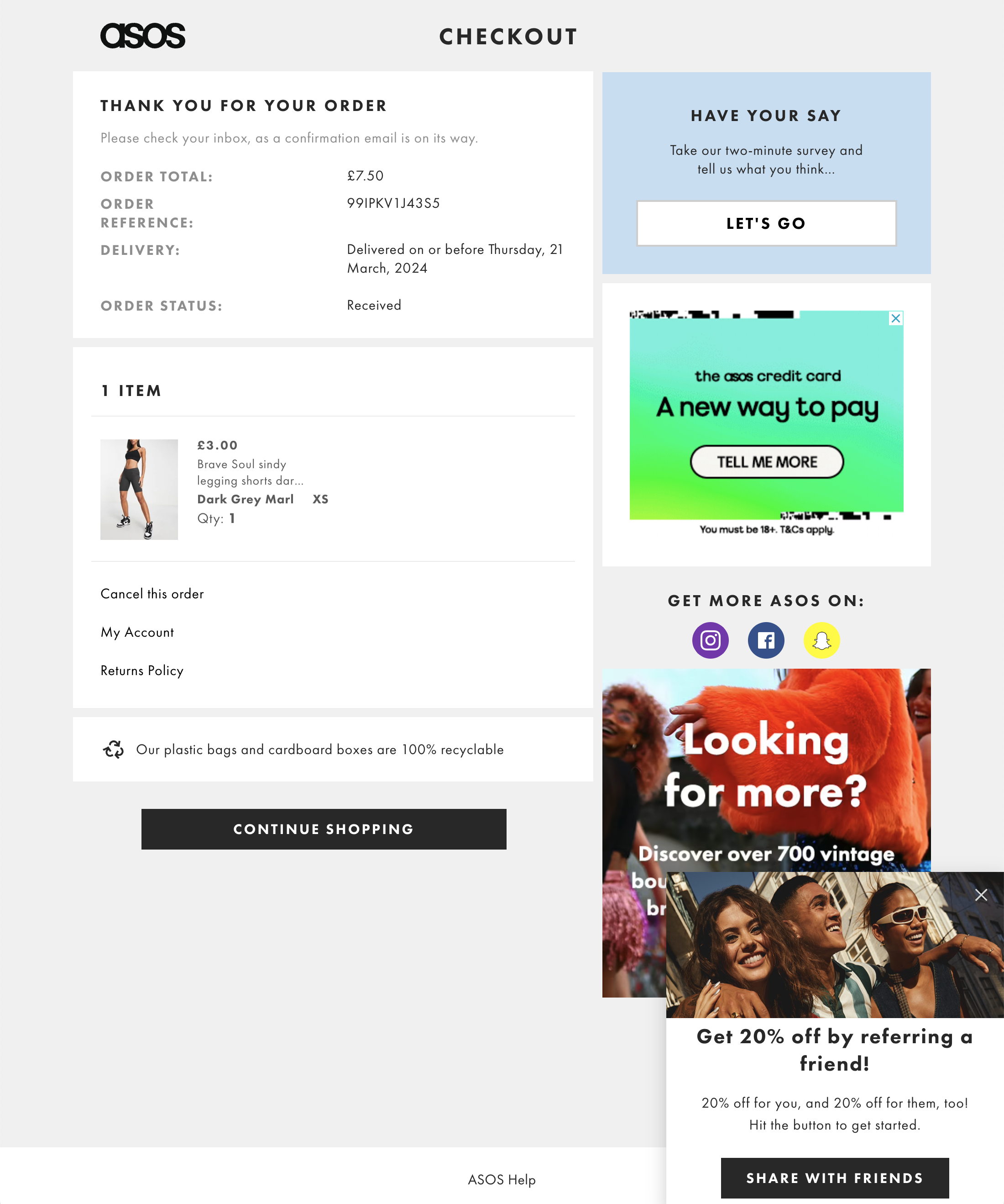656 ‘Receipt / Order Confirmation’ Design Examples Baymard Institute