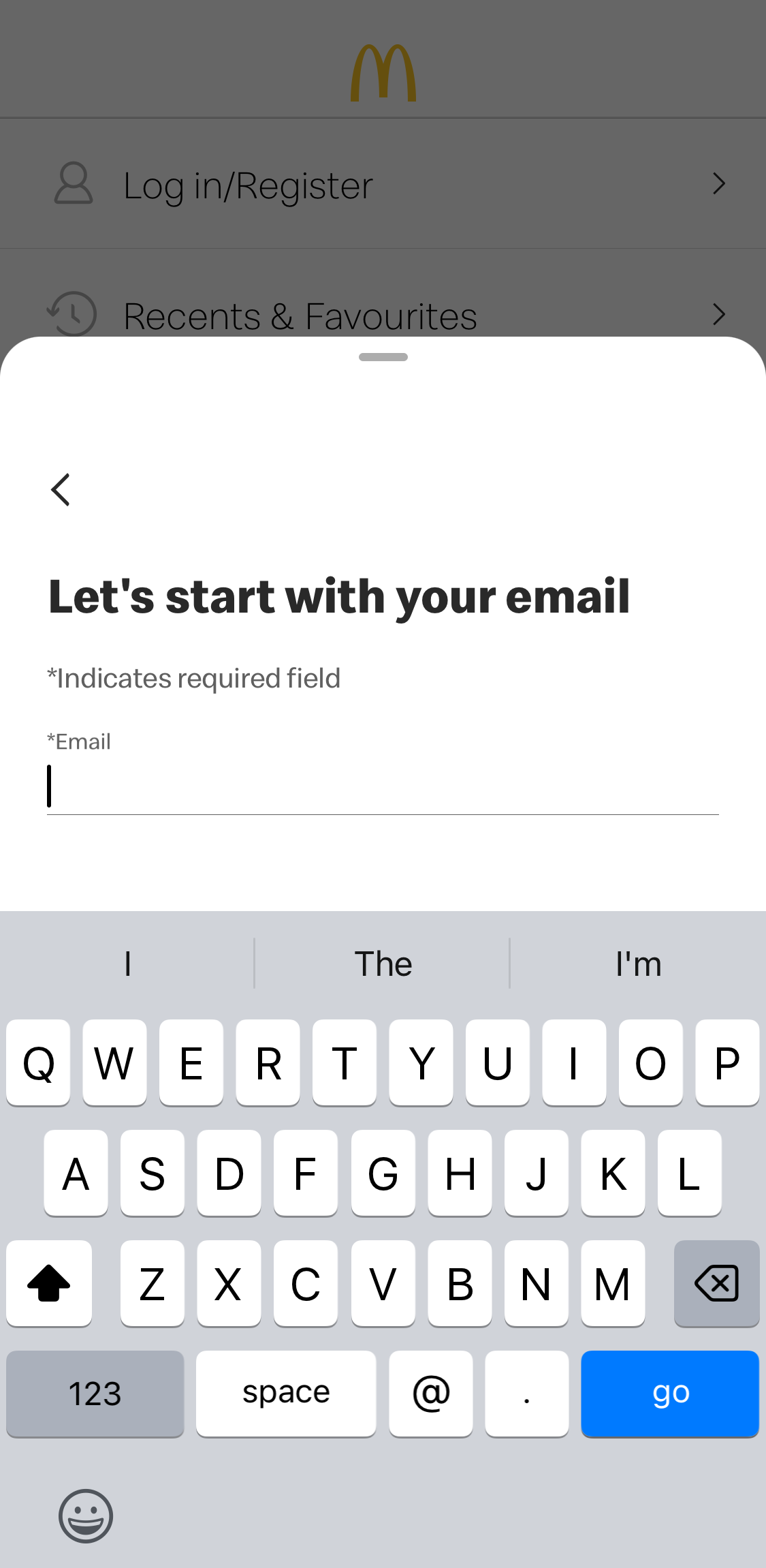 Mobile screenshot of McDonald’s