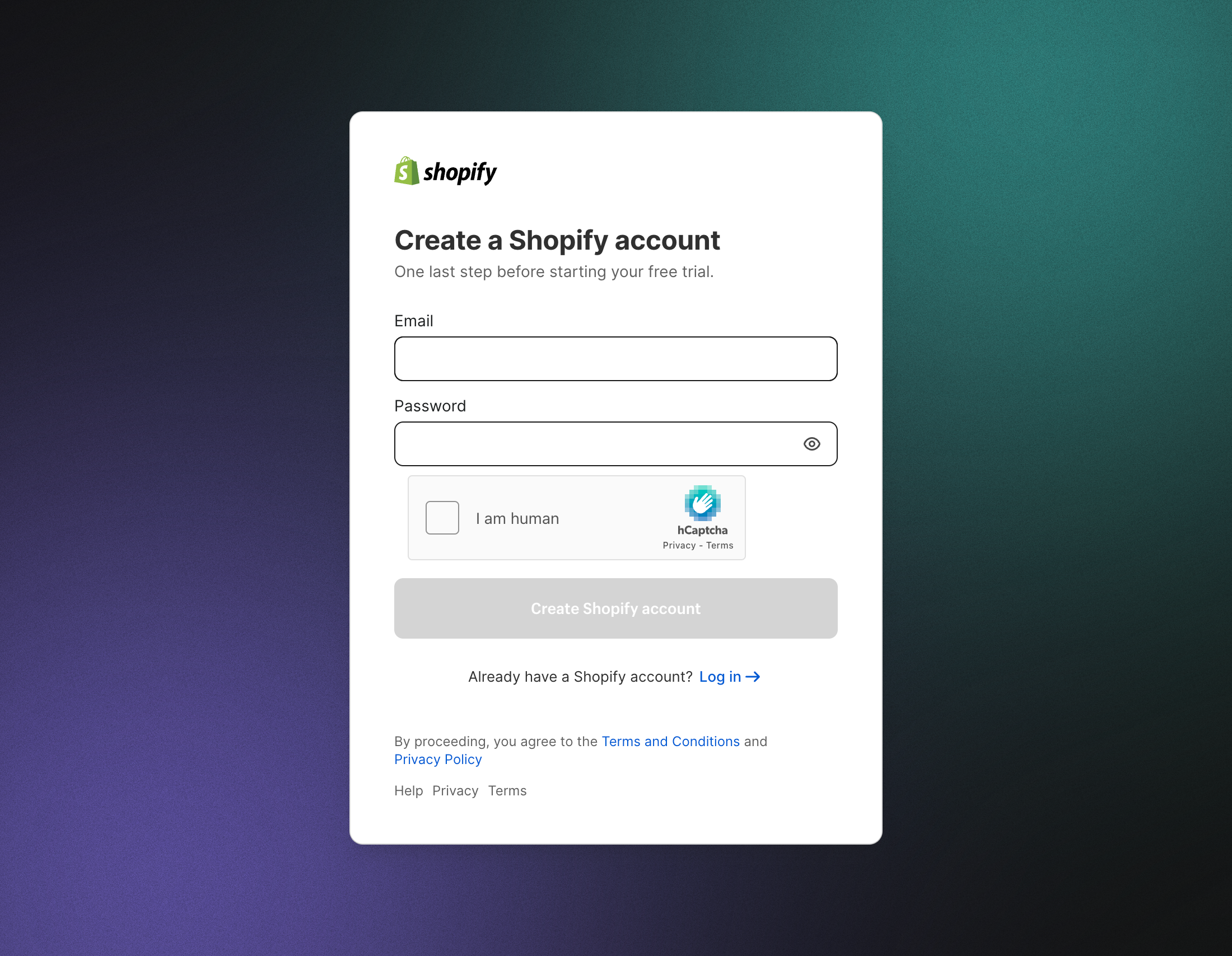 Desktop screenshot of Shopify