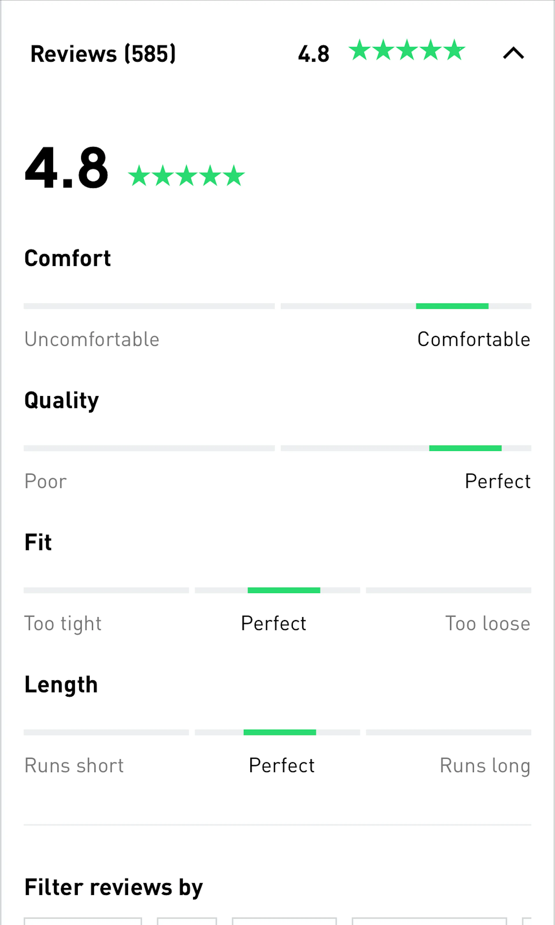 482 ‘User Reviews Section’ Design Examples – Baymard Institute