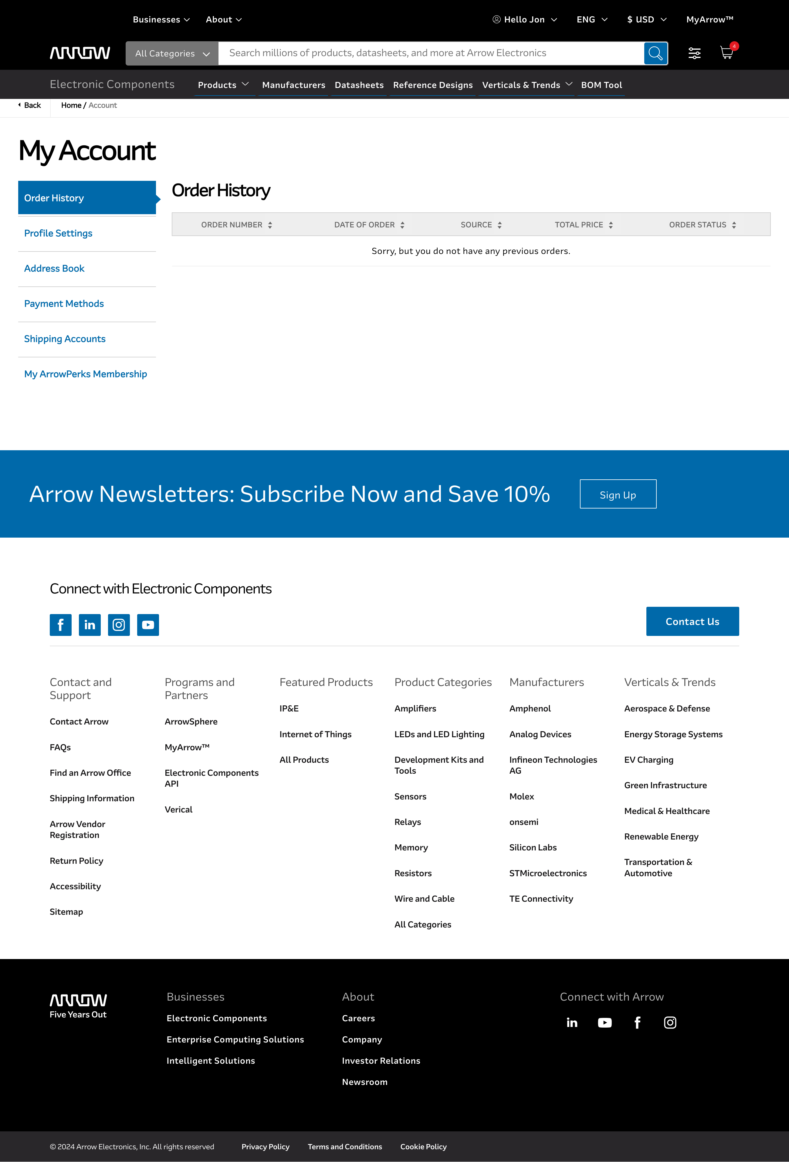 Arrow’s Account Dashboard – 27 Of 517 Account Dashboard Examples ...