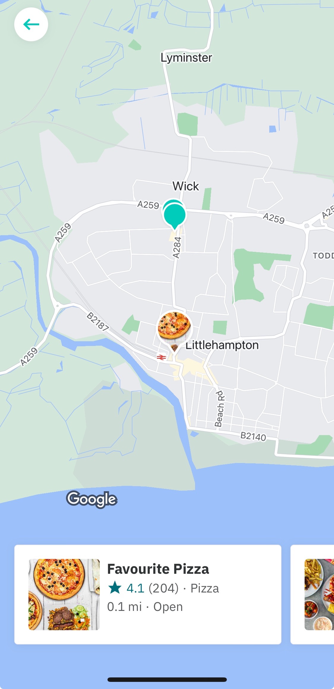 Mobile screenshot of Deliveroo