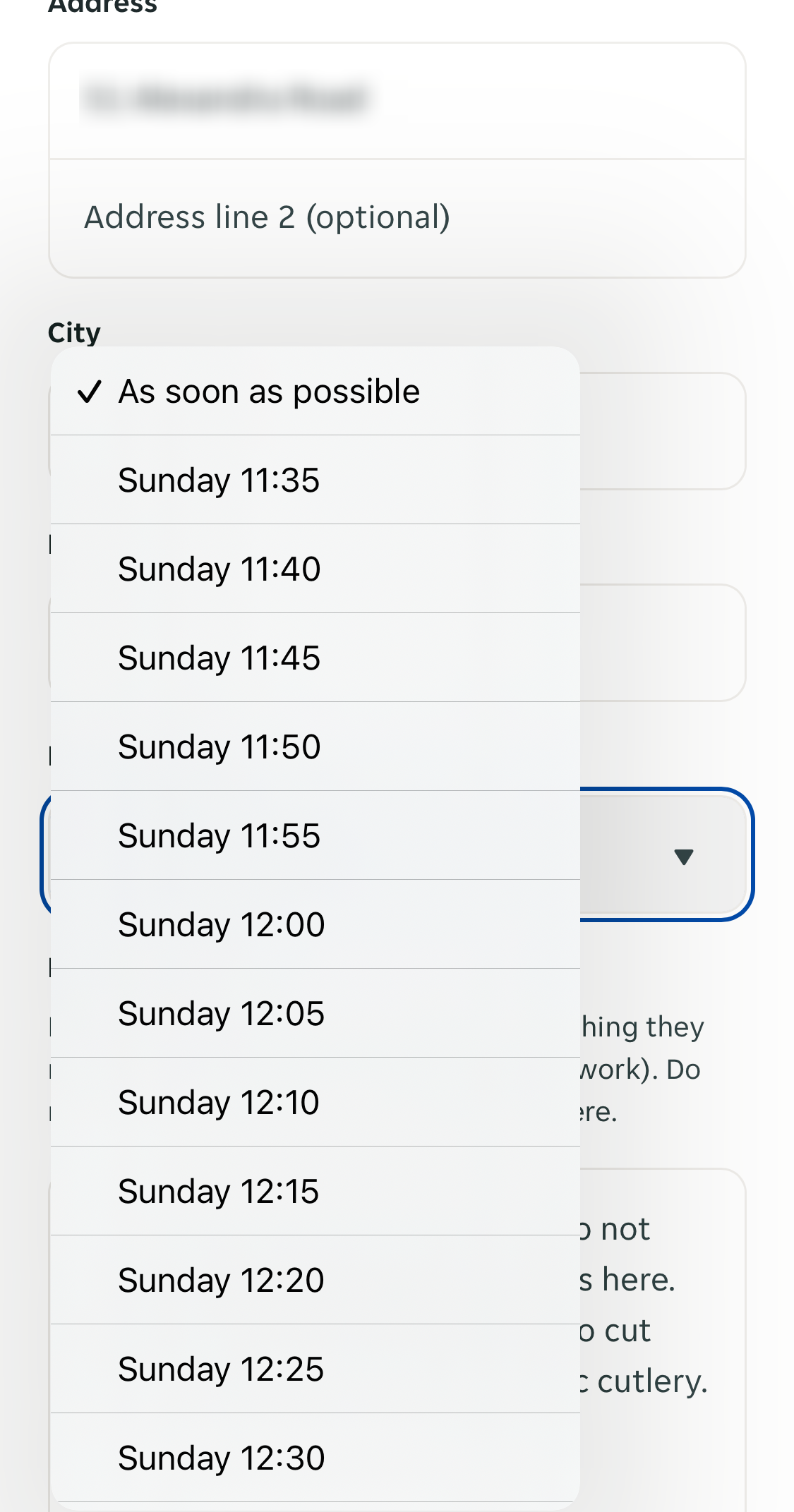 Mobile screenshot of Just Eat