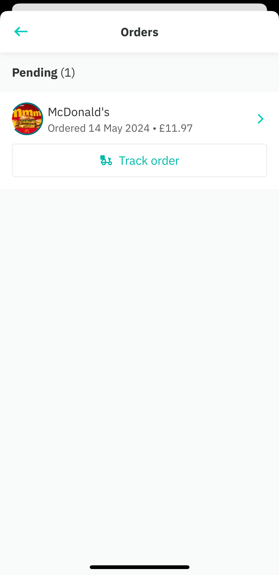Mobile screenshot of Deliveroo