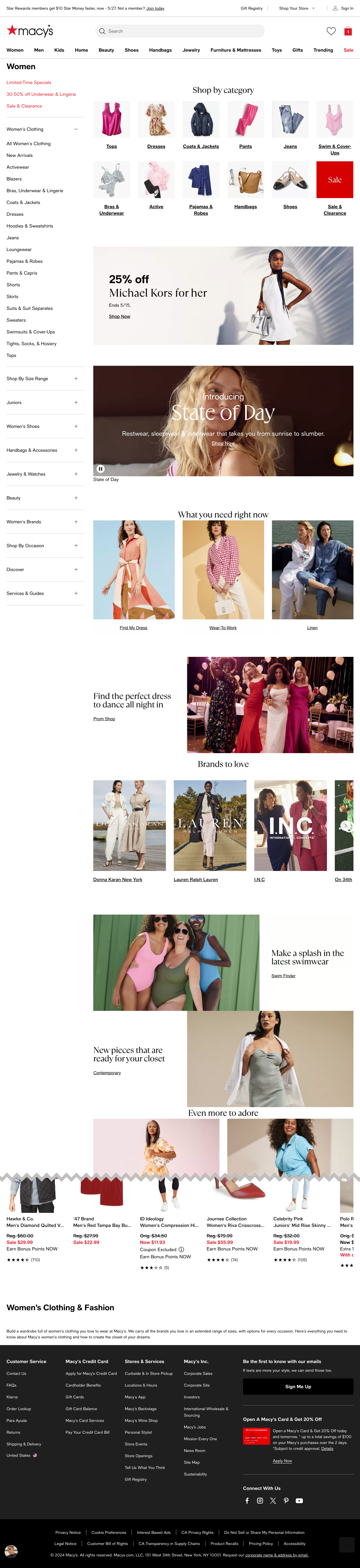 Desktop screenshot of Macy’s