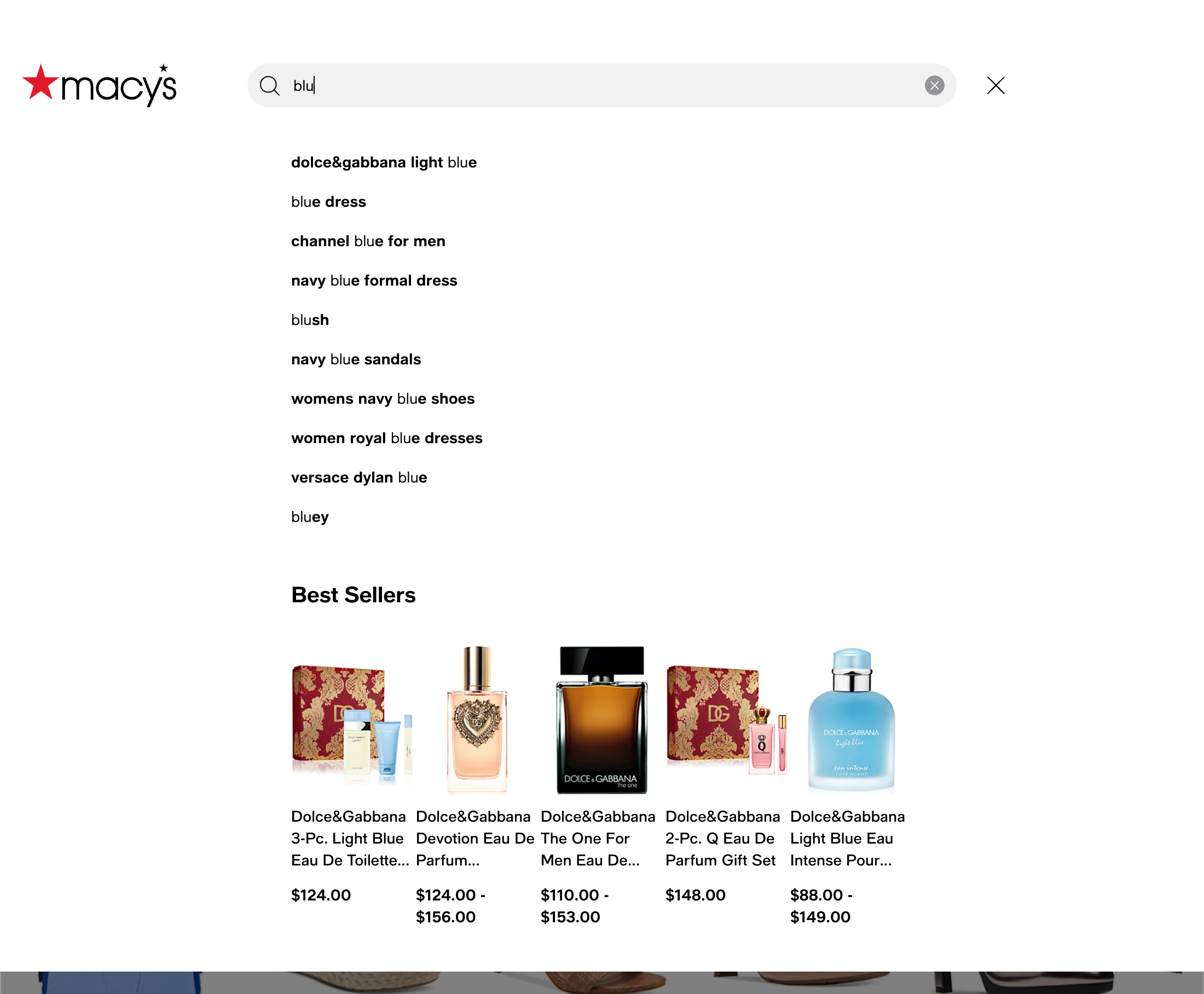 Desktop screenshot of Macy’s