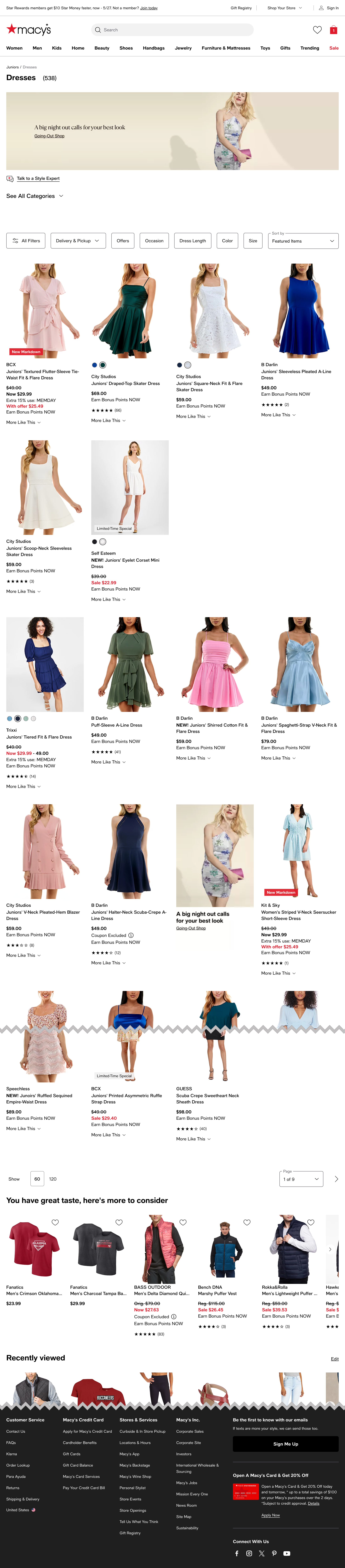 Desktop screenshot of Macy’s