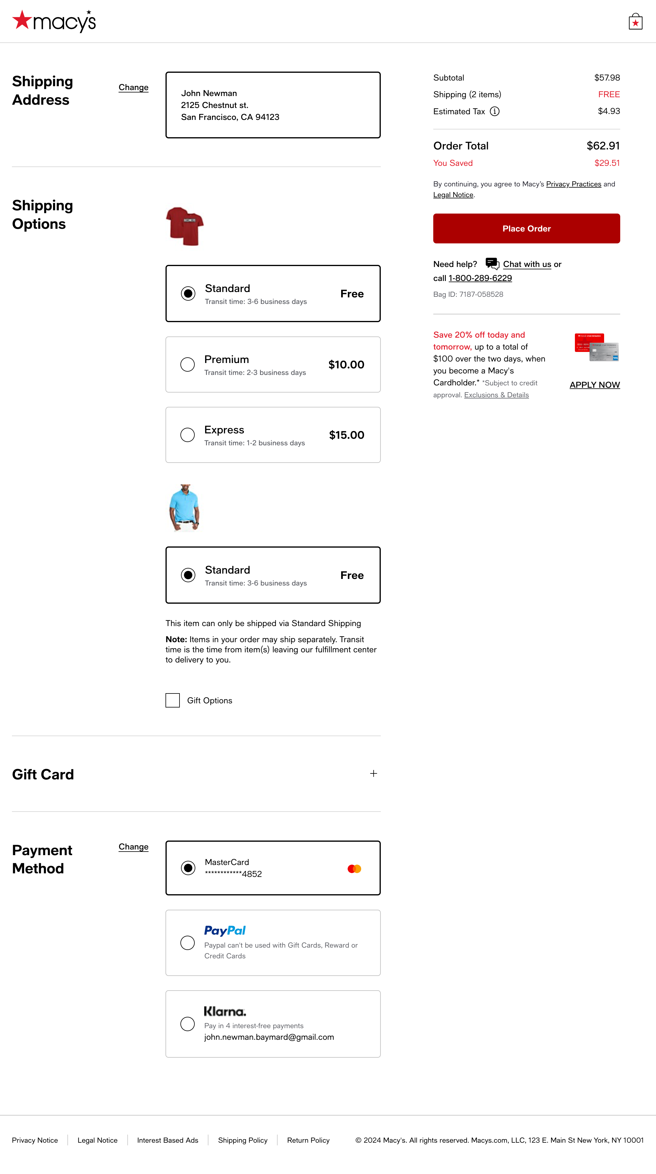 Desktop screenshot of Macy’s