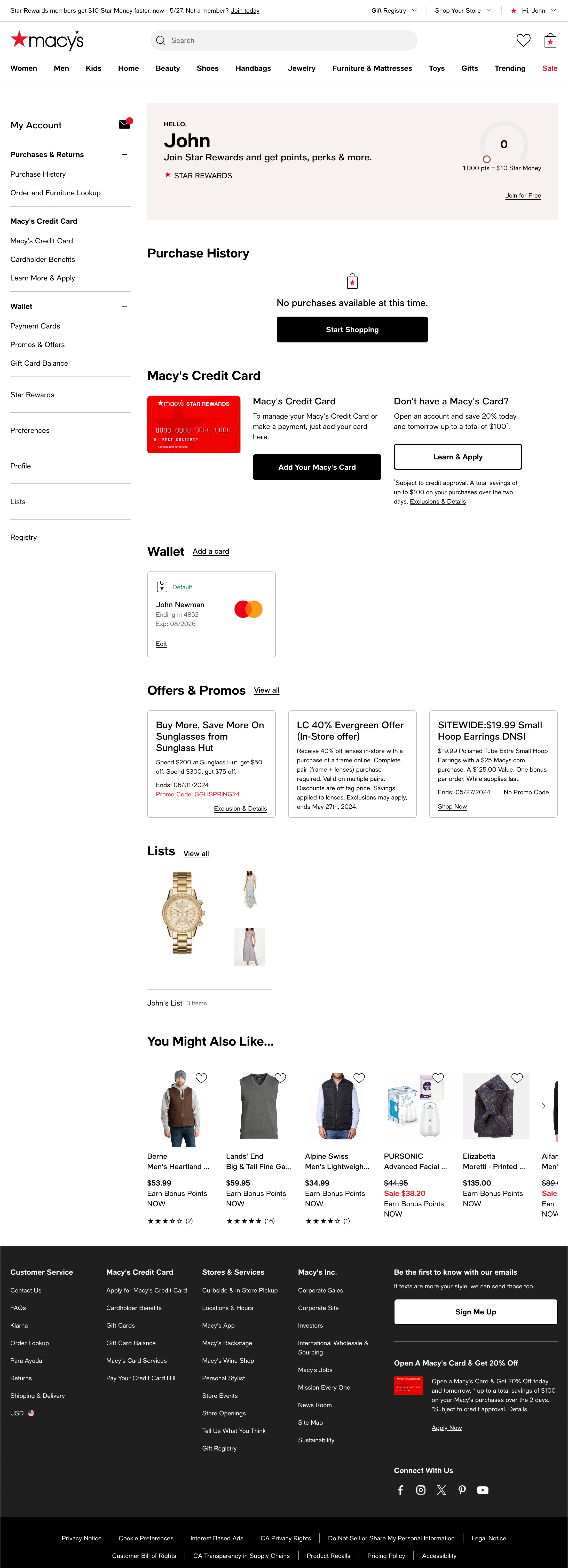 Desktop screenshot of Macy’s