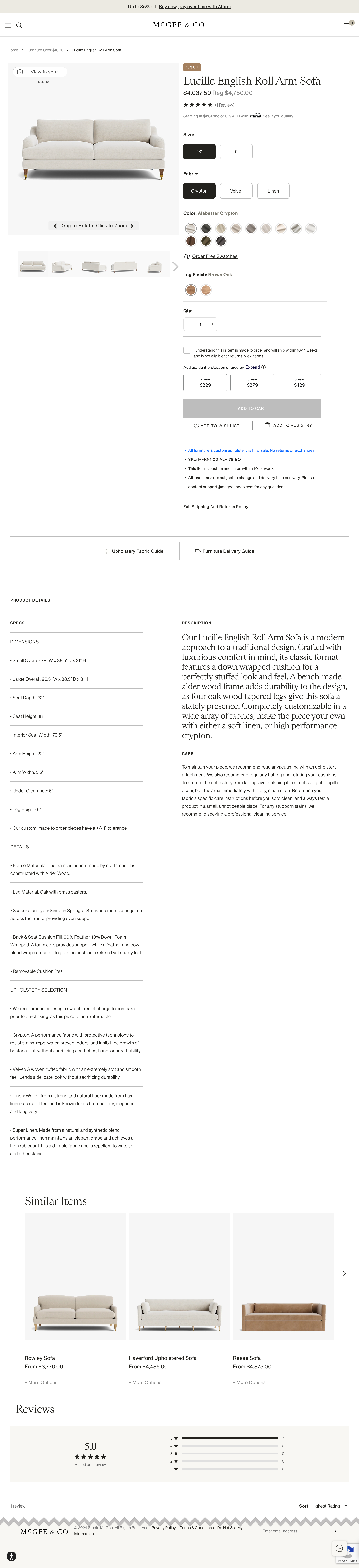 Desktop screenshot of McGee & Co.