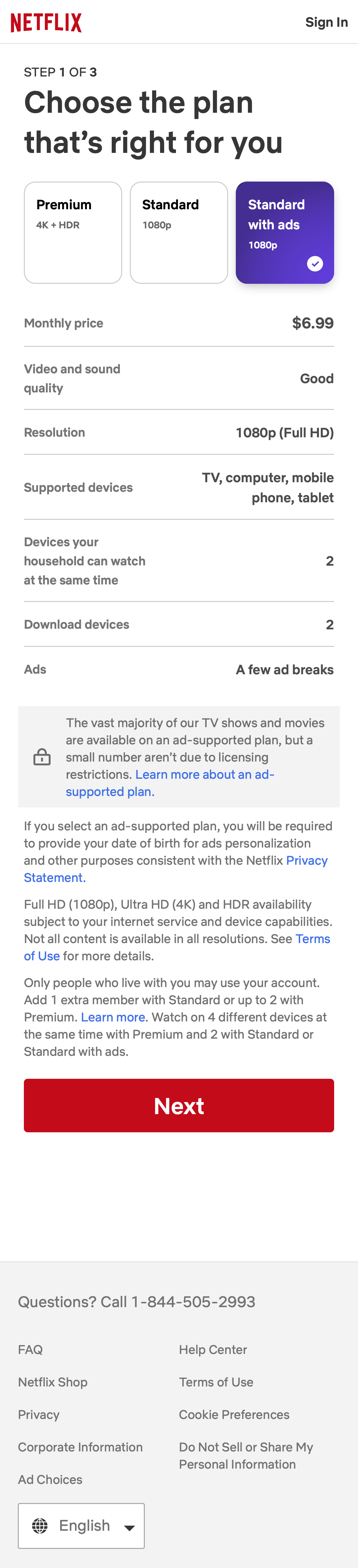 Mobile screenshot of Netflix
