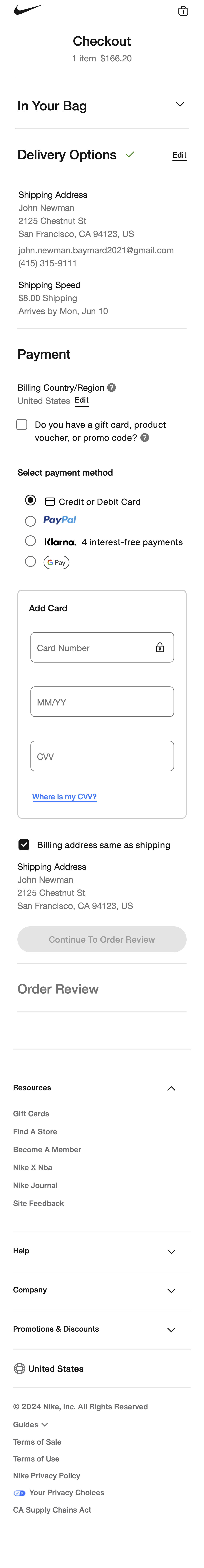 Mobile screenshot of Nike
