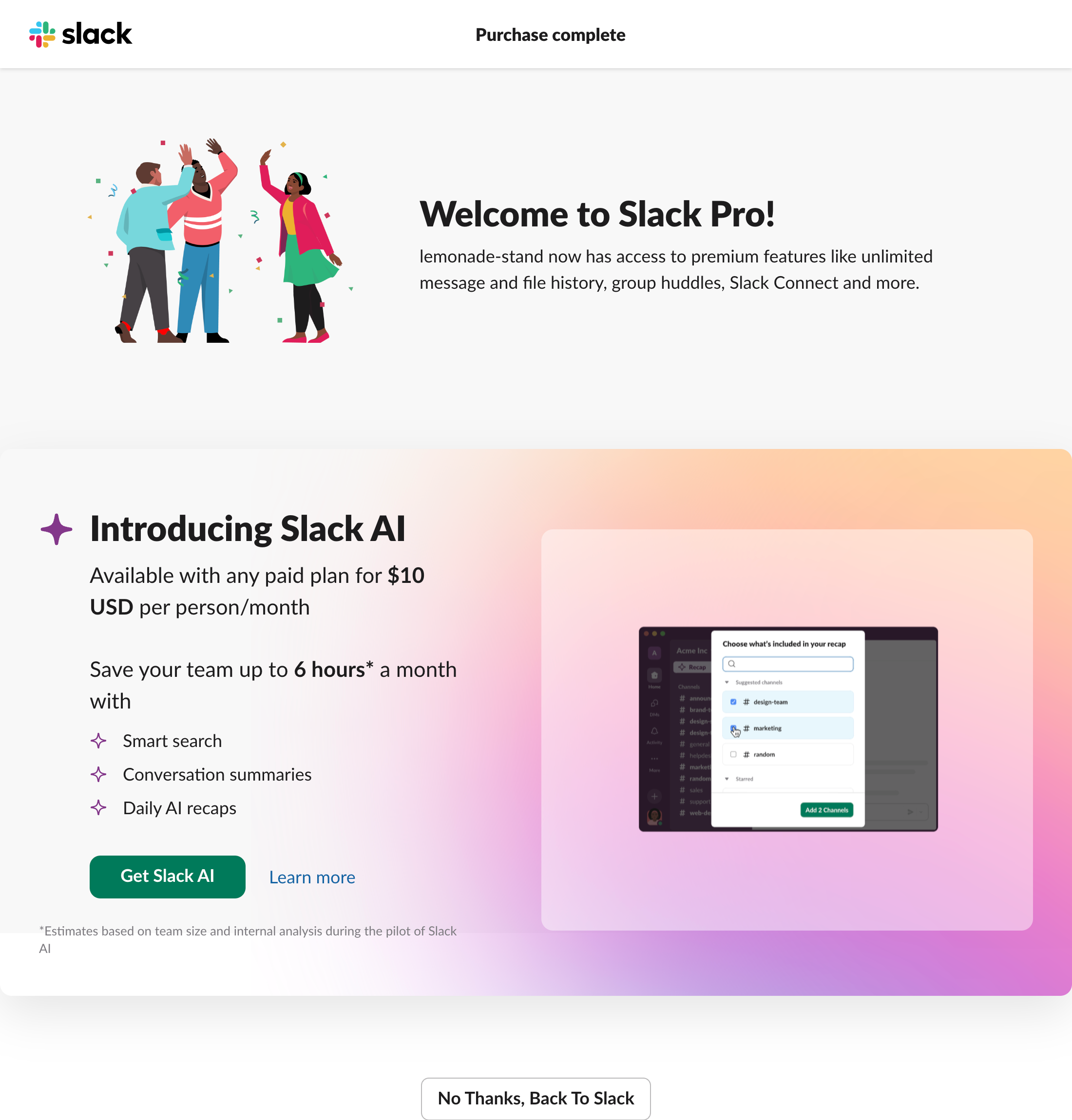 Desktop screenshot of Slack