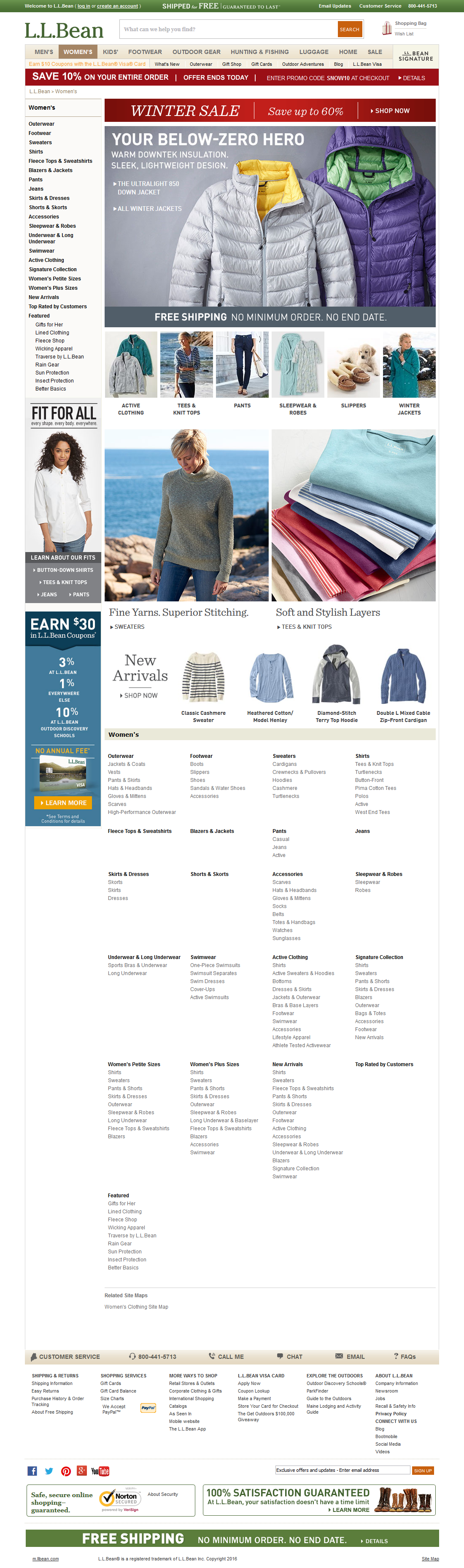 Desktop screenshot of L.L.Bean