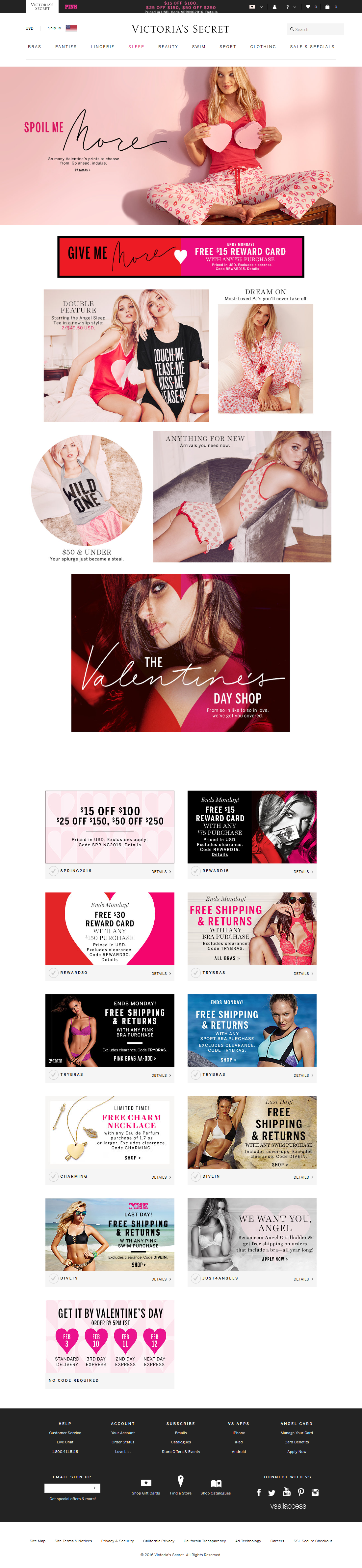 Desktop screenshot of Victoria’s Secret