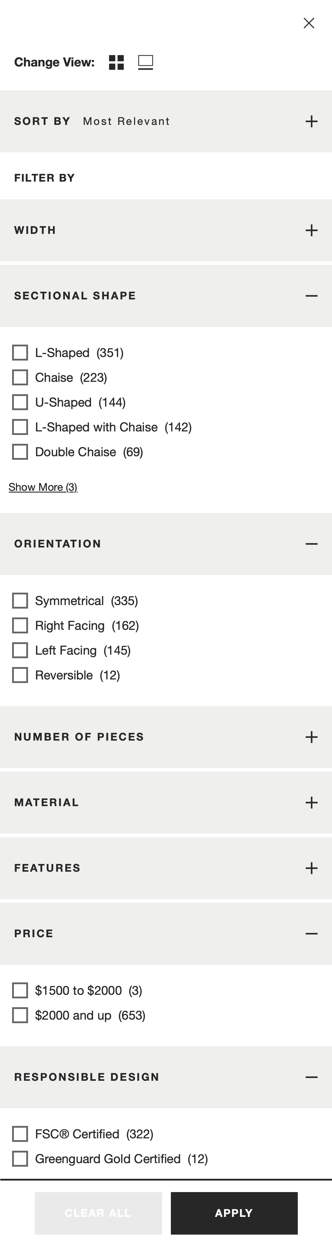 Mobile screenshot of Crate & Barrel