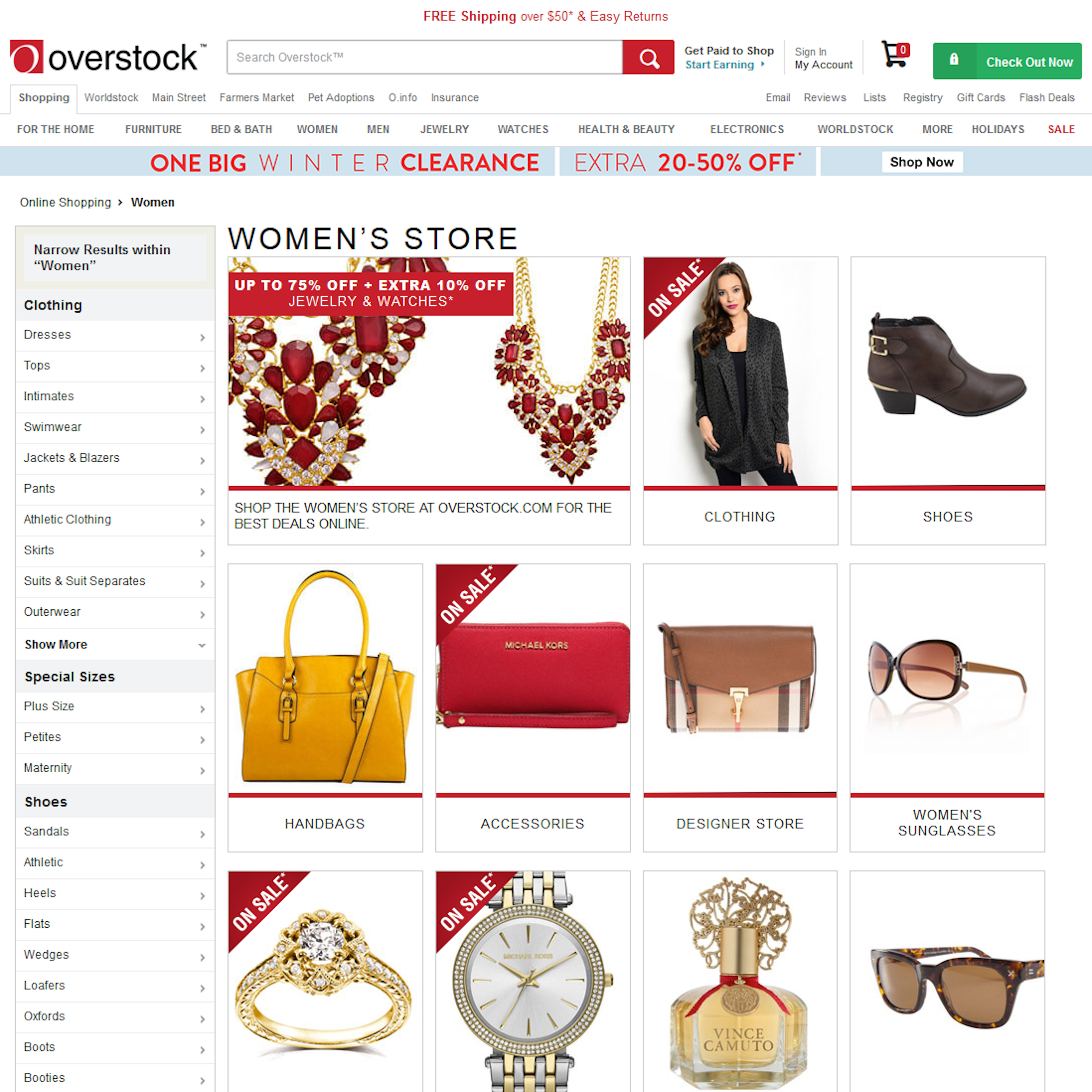 Desktop screenshot of Overstock