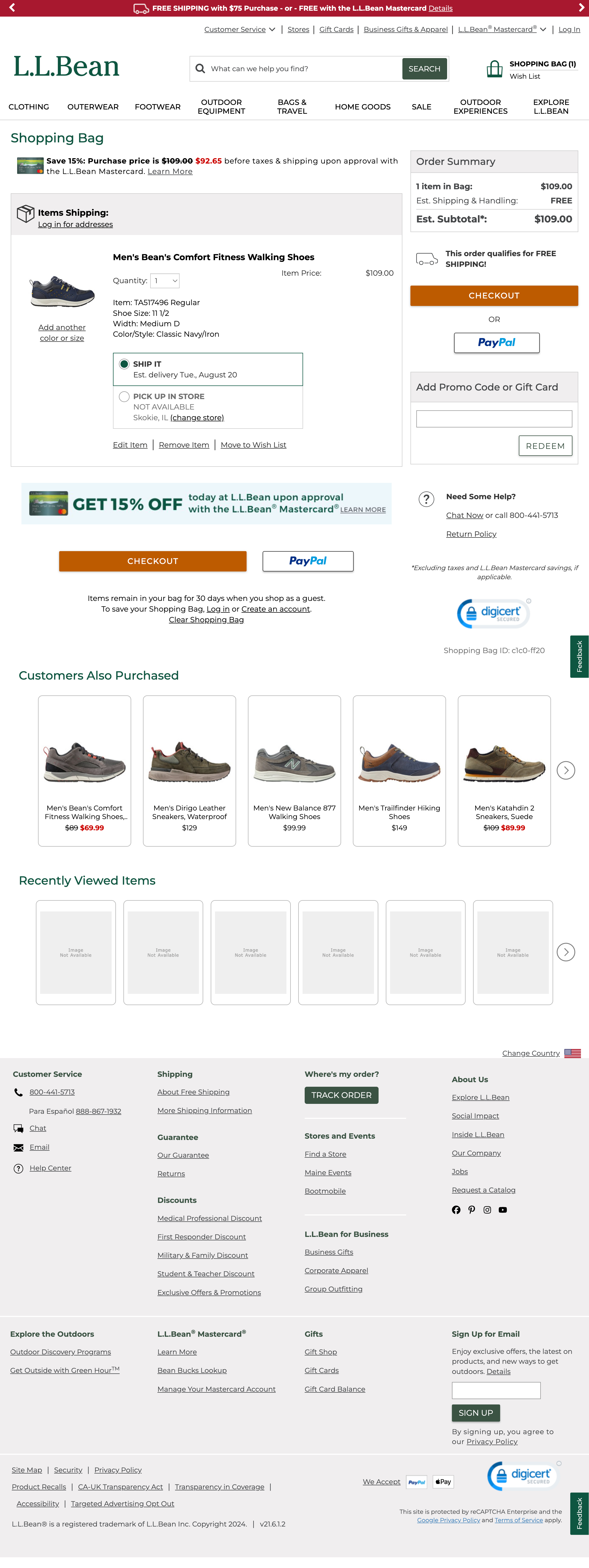 Desktop screenshot of L.L.Bean