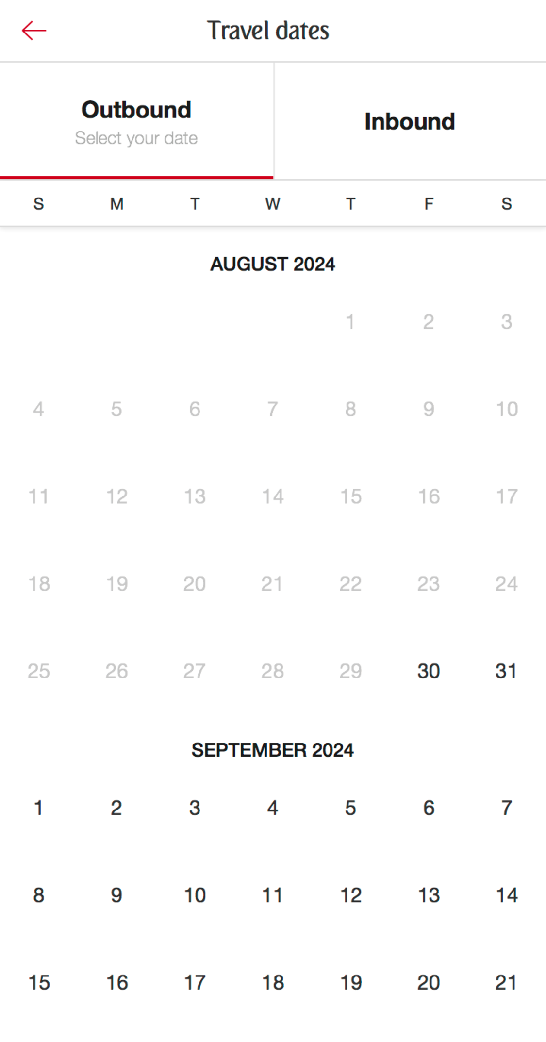 Mobile screenshot of Emirates