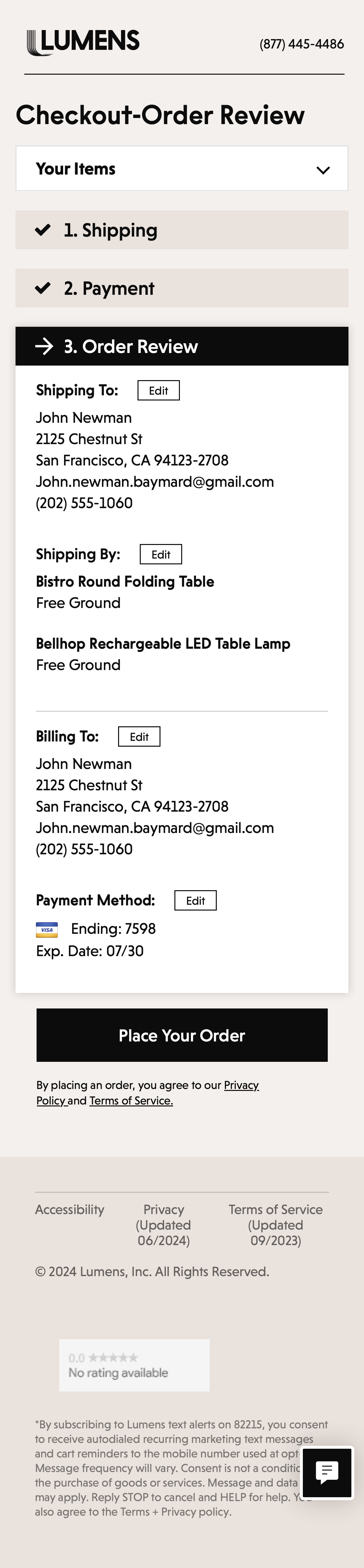 Mobile screenshot of Lumens