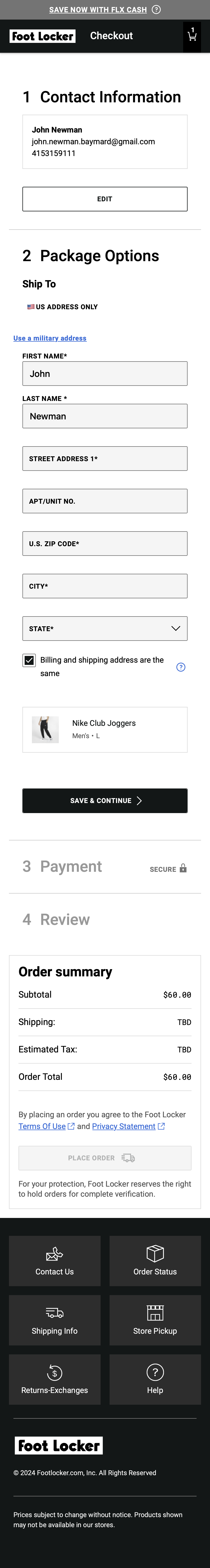 Mobile screenshot of Foot Locker