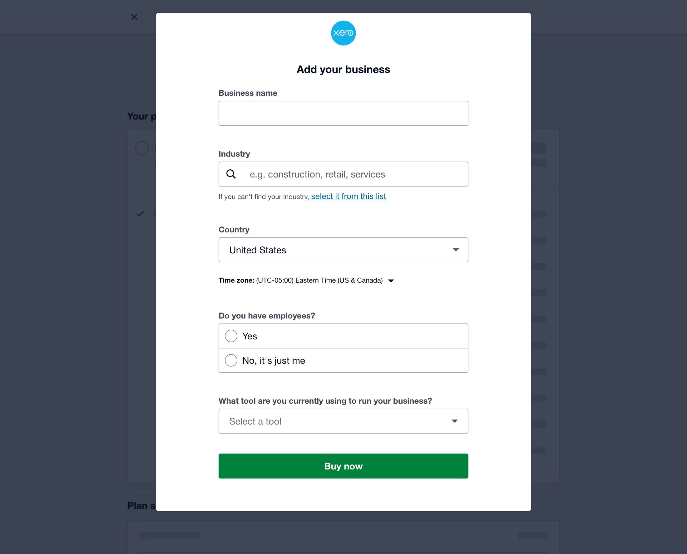 Desktop screenshot of Xero