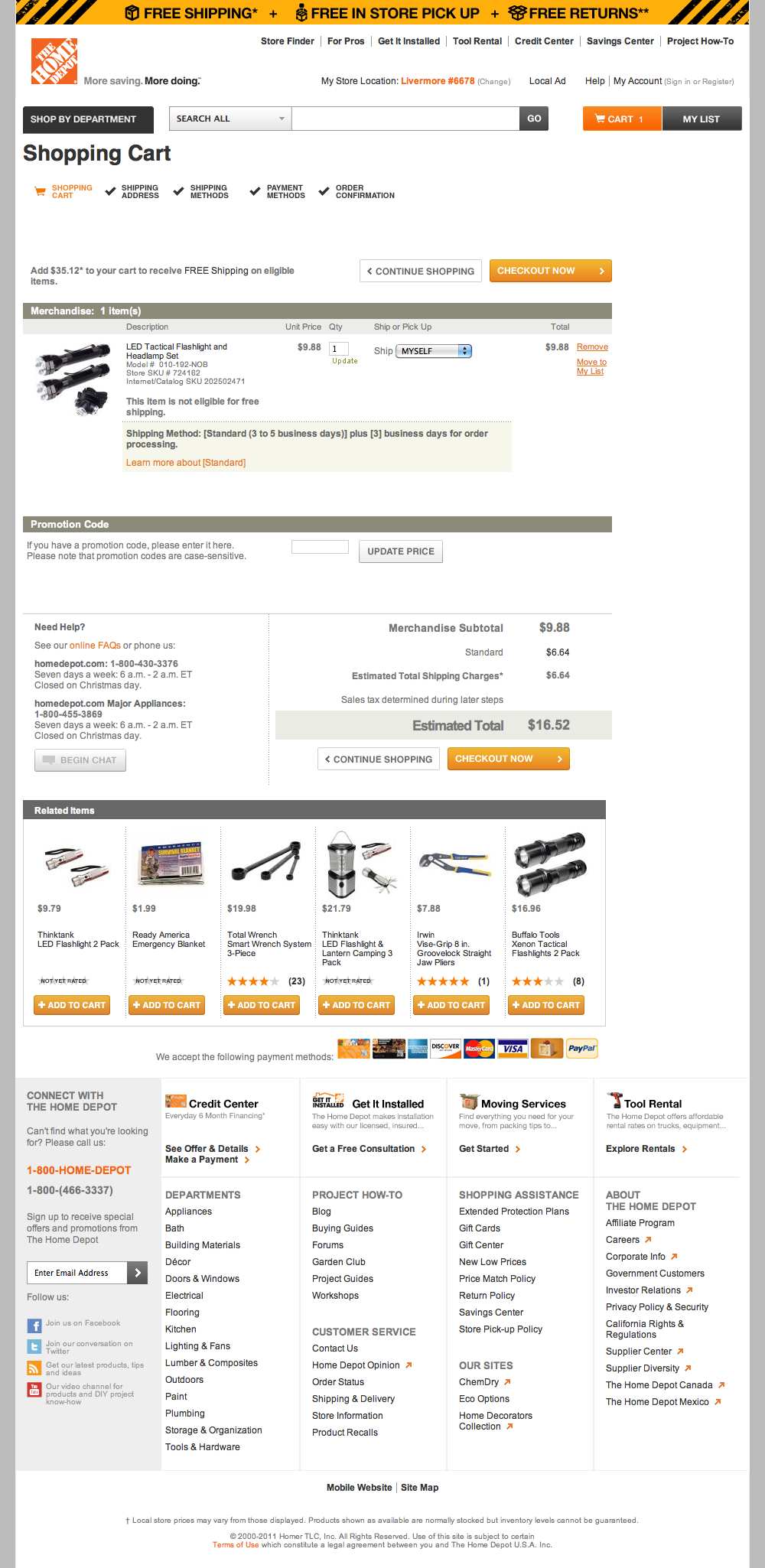 Desktop screenshot of Home Depot