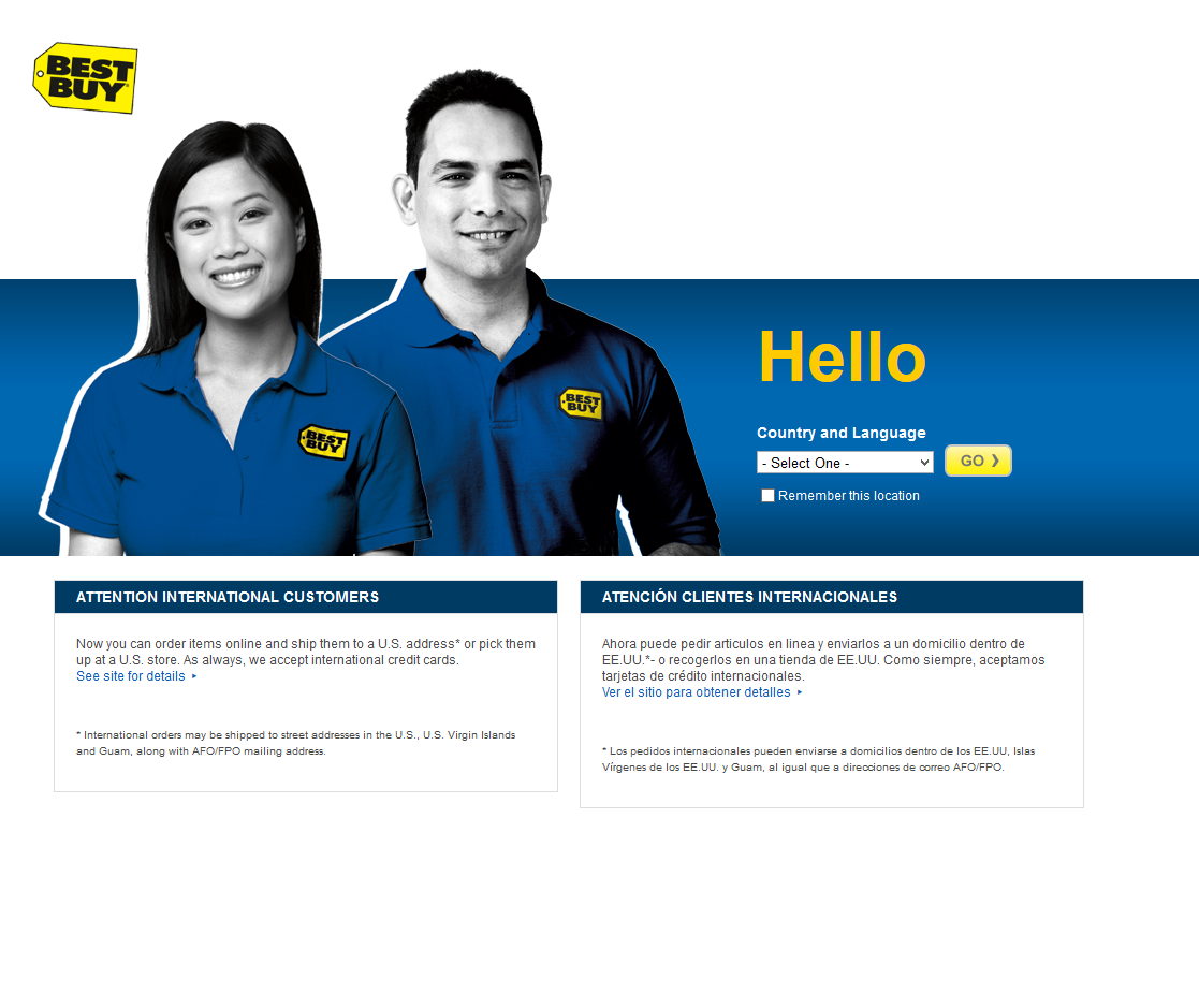 Desktop screenshot of Best Buy