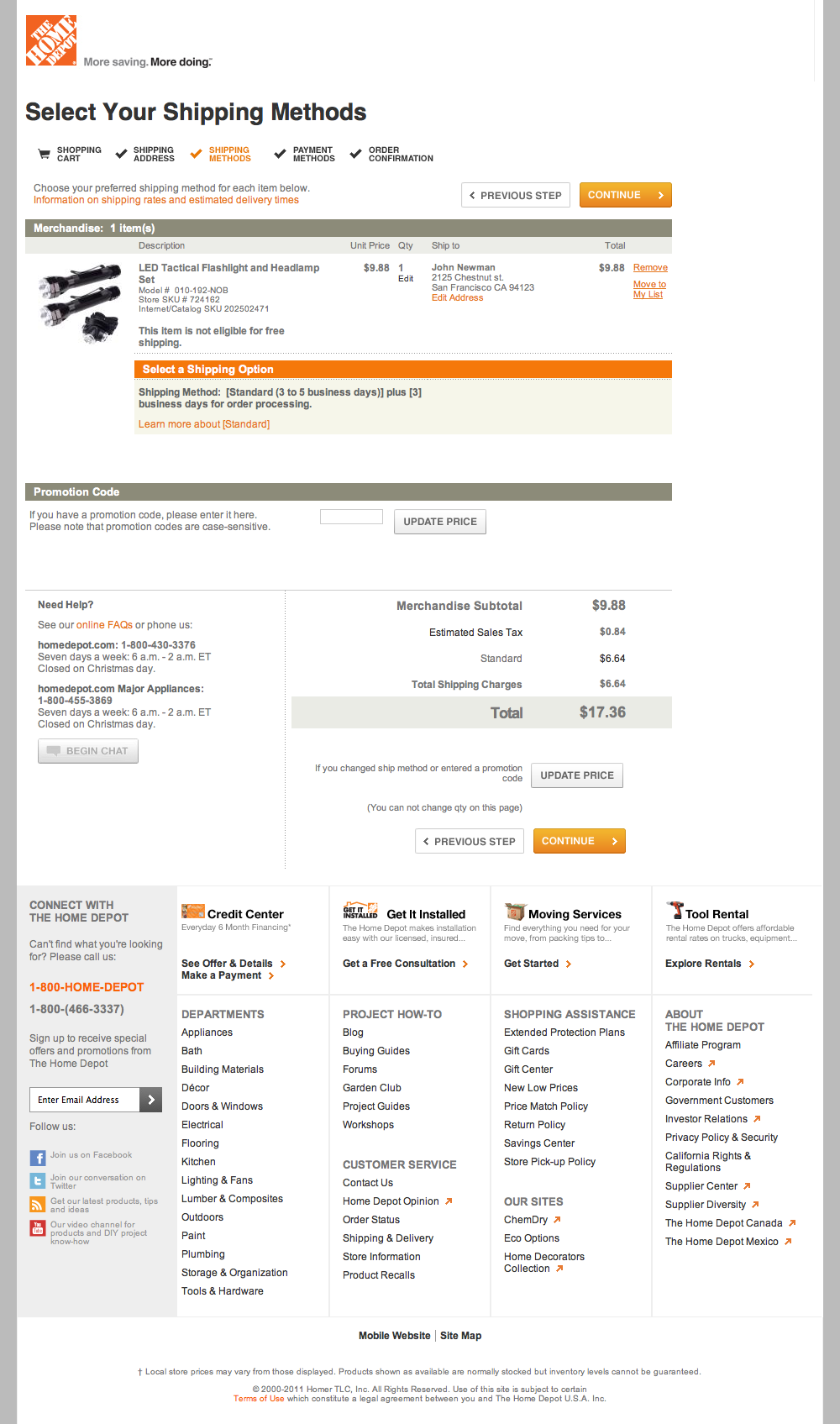 Desktop screenshot of Home Depot