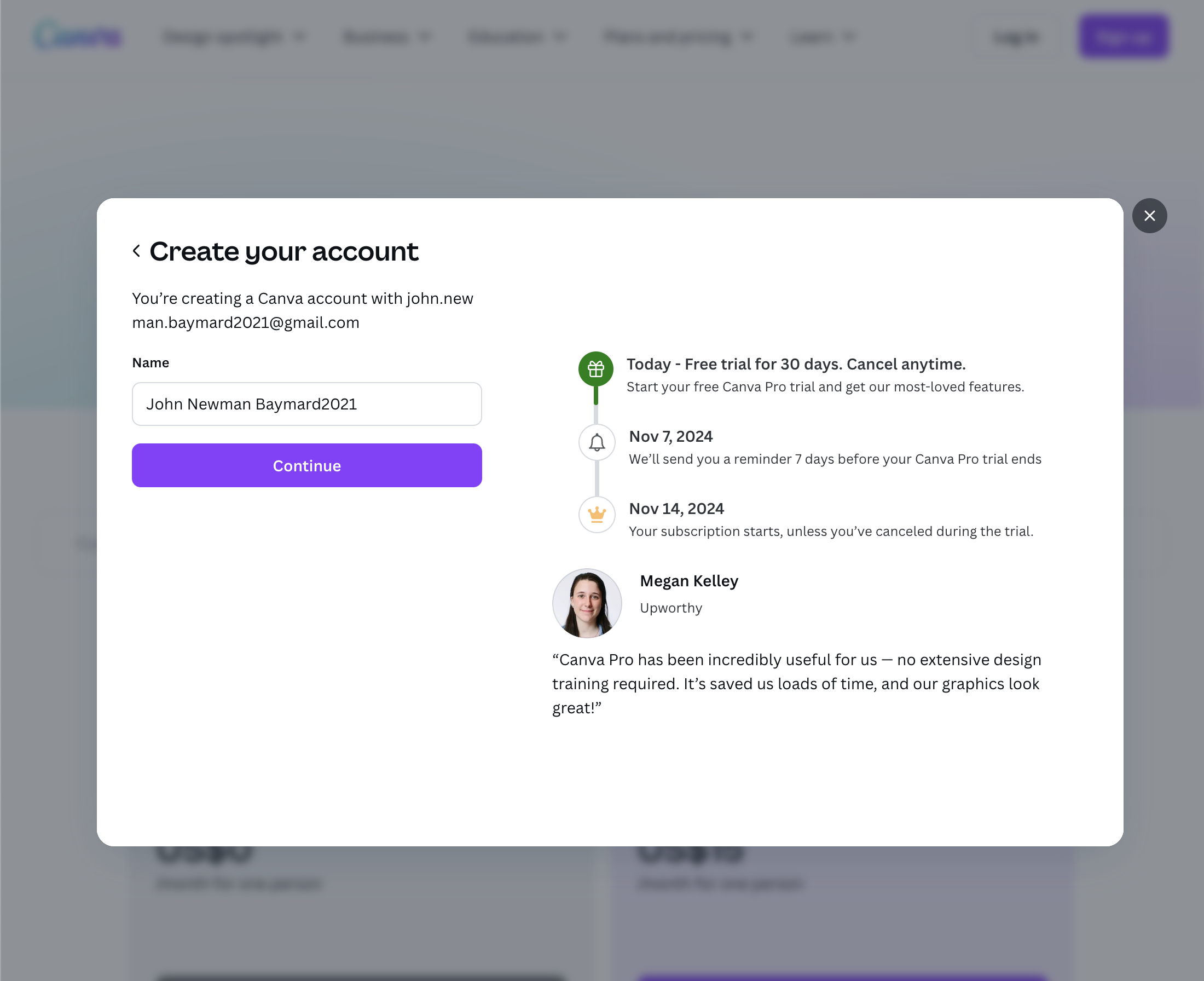 Desktop screenshot of Canva