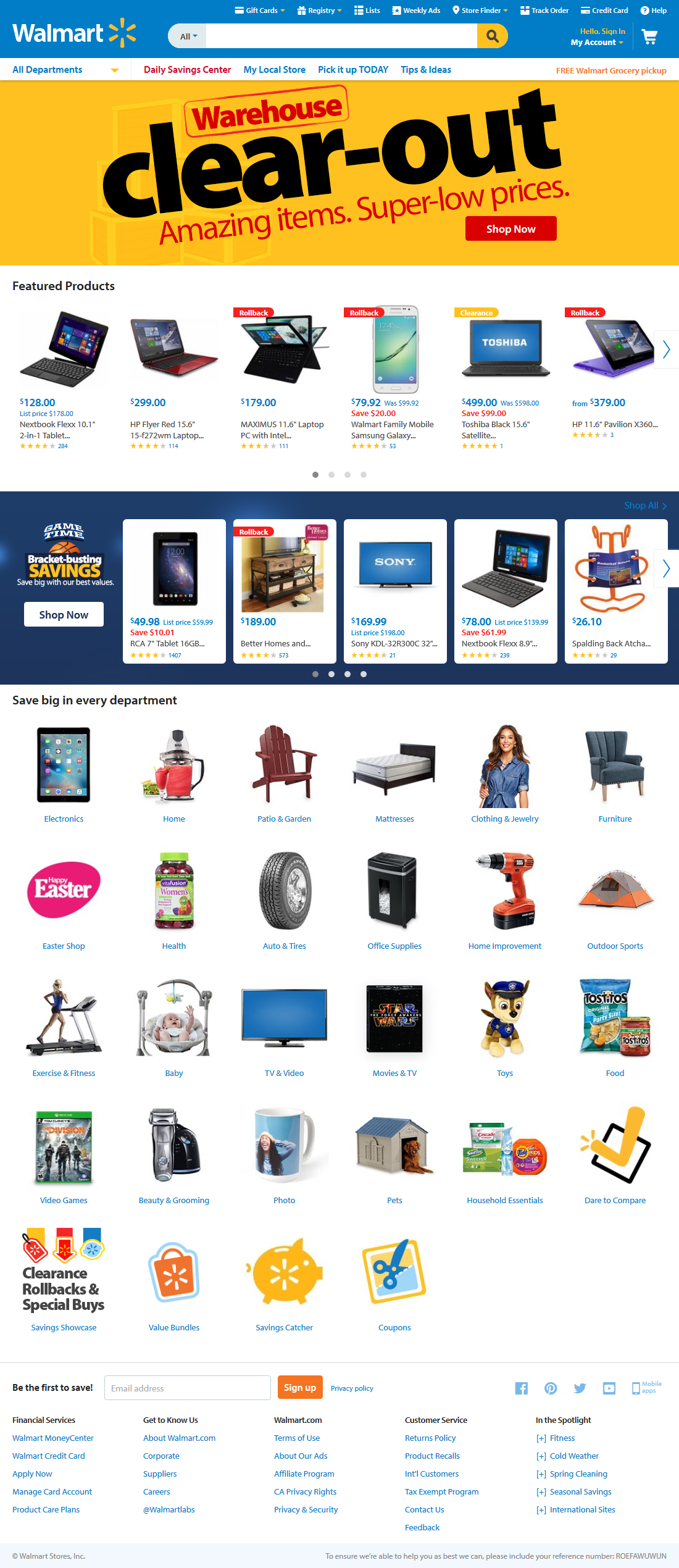 Desktop screenshot of Walmart