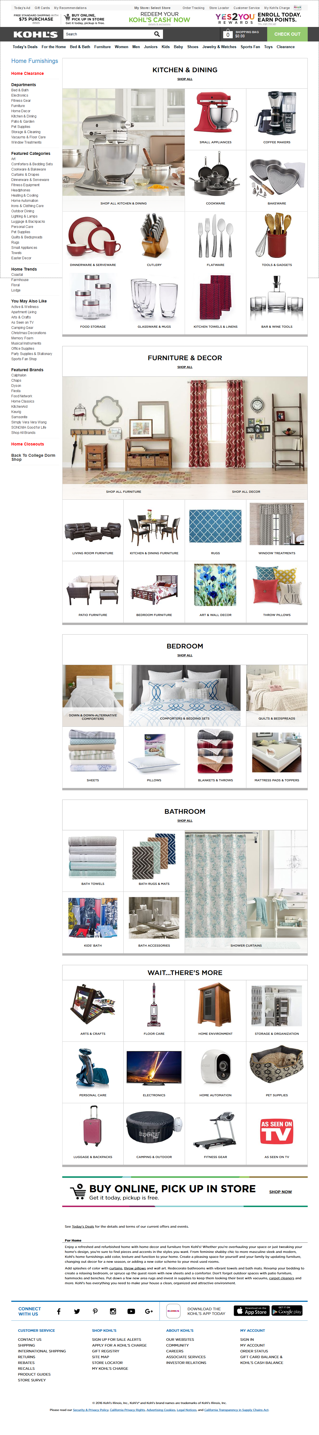 Desktop screenshot of Kohl’s