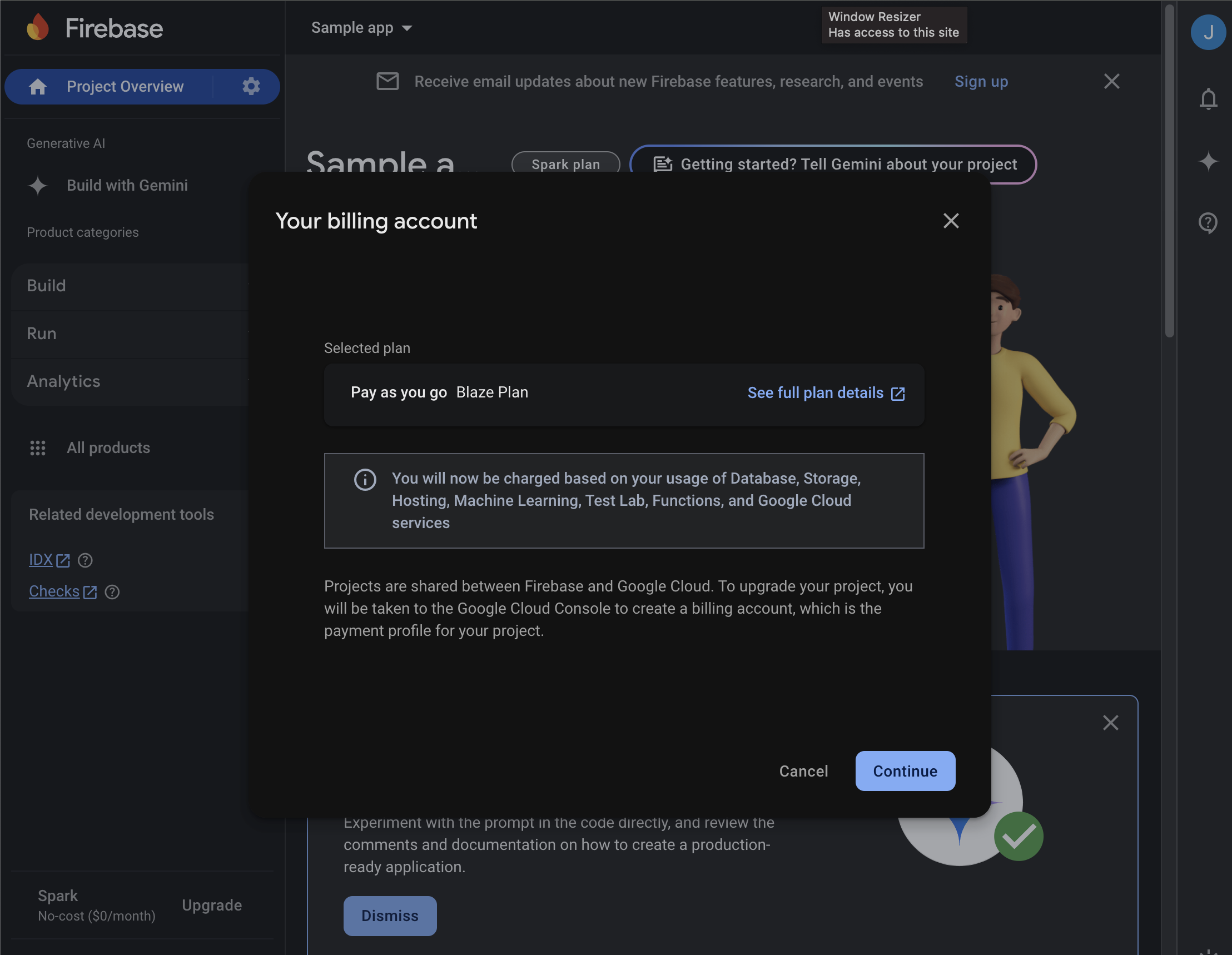 Desktop screenshot of Firebase
