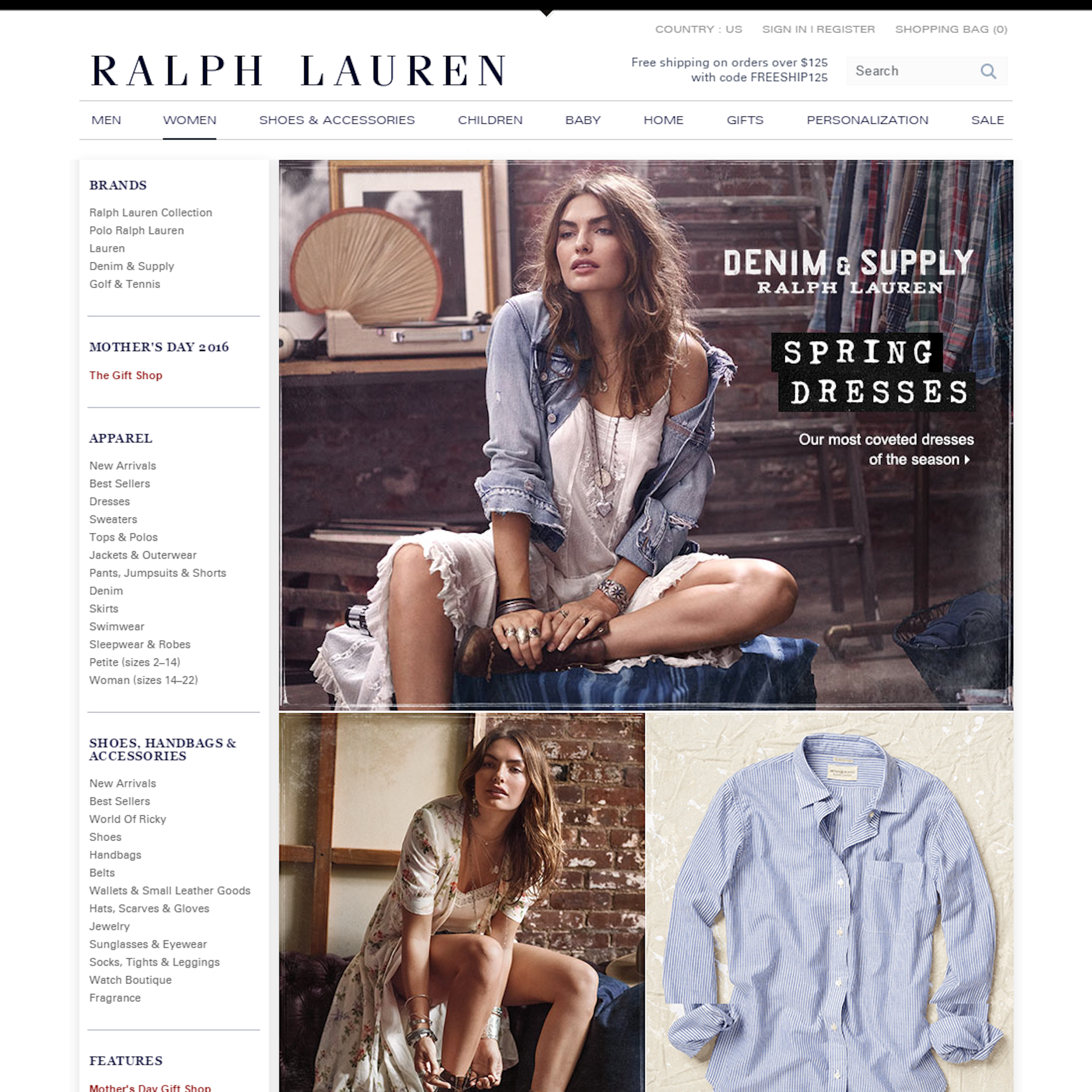 Desktop screenshot of Ralph Lauren