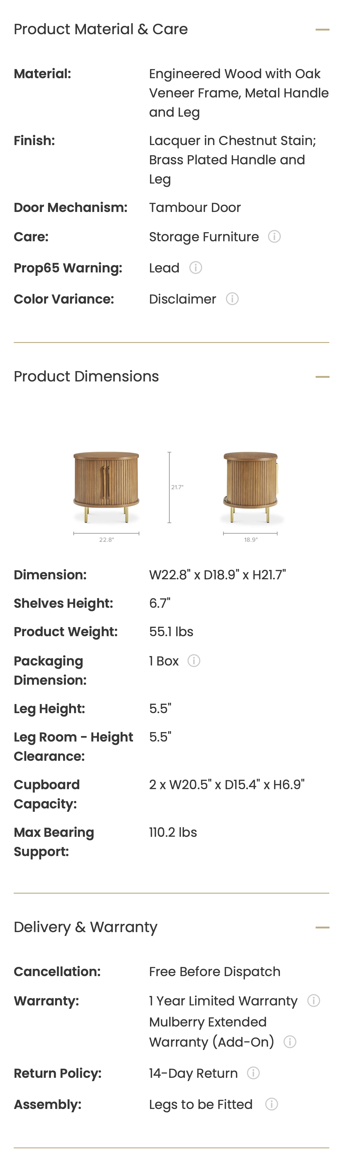 Mobile screenshot of Castlery
