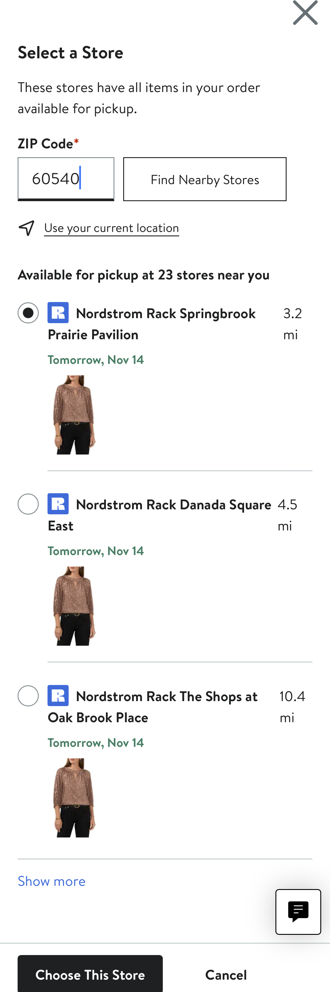 Mobile screenshot of Nordstrom