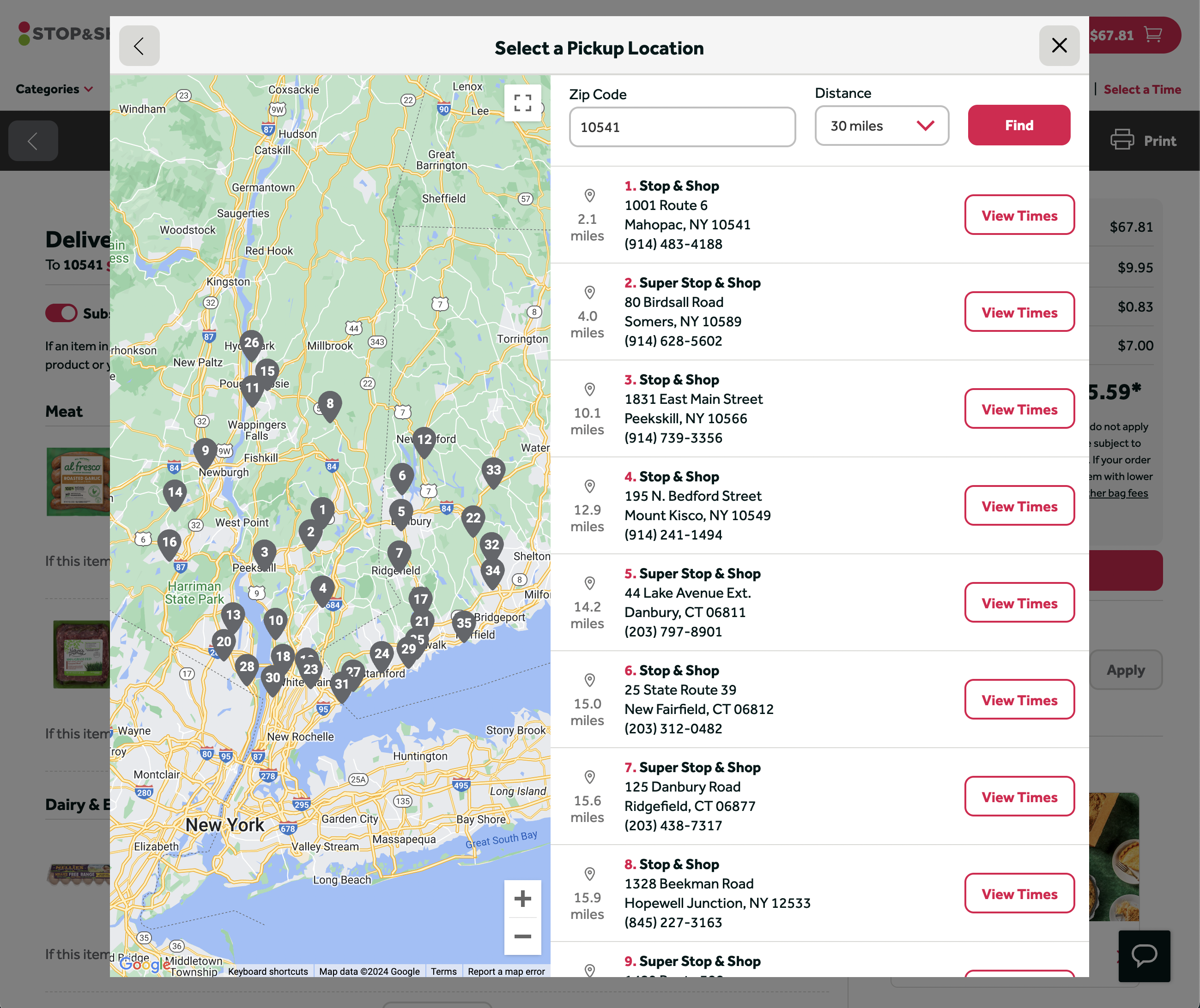 Desktop screenshot of Stop & Shop
