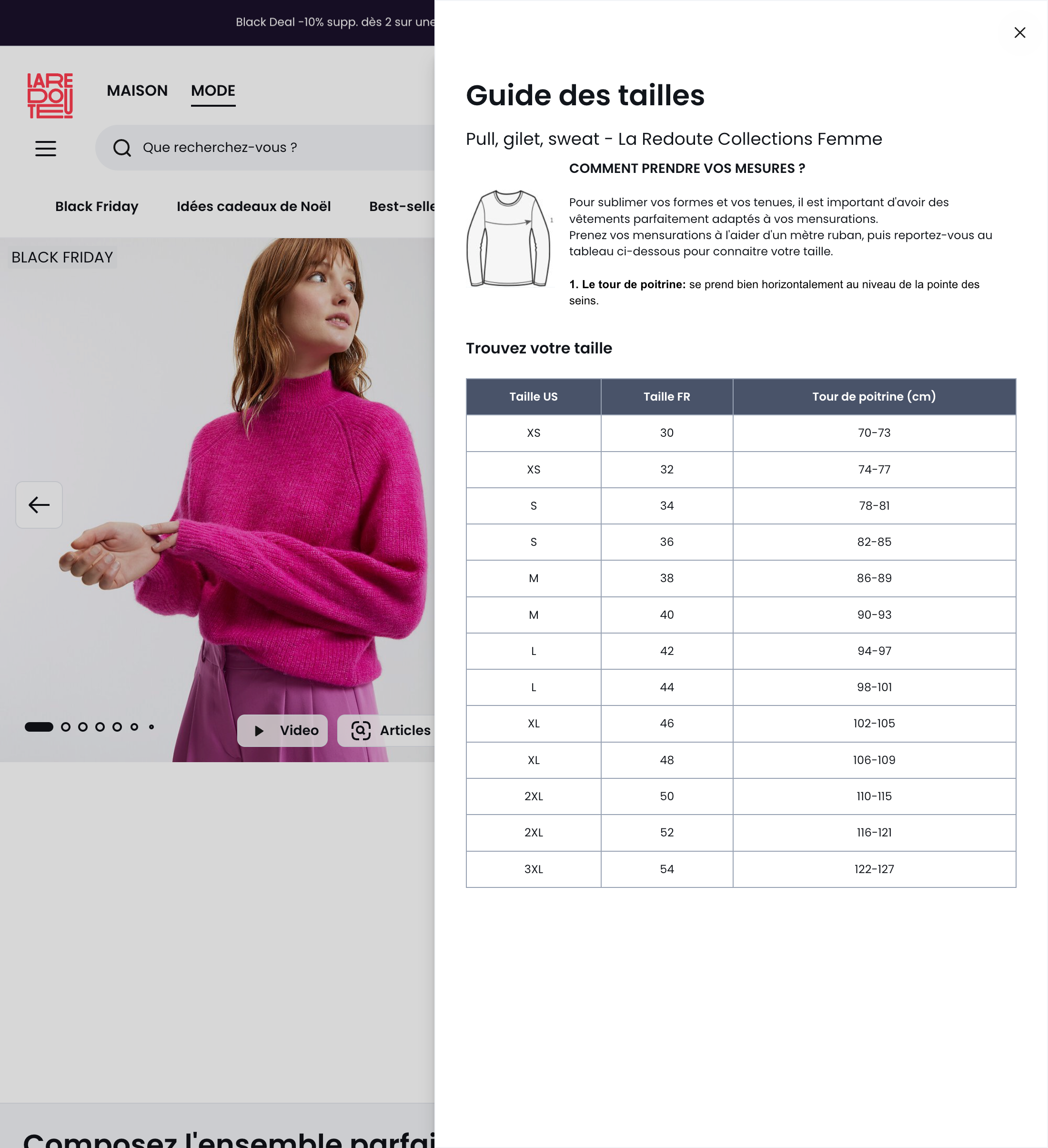 Desktop screenshot of La Redoute